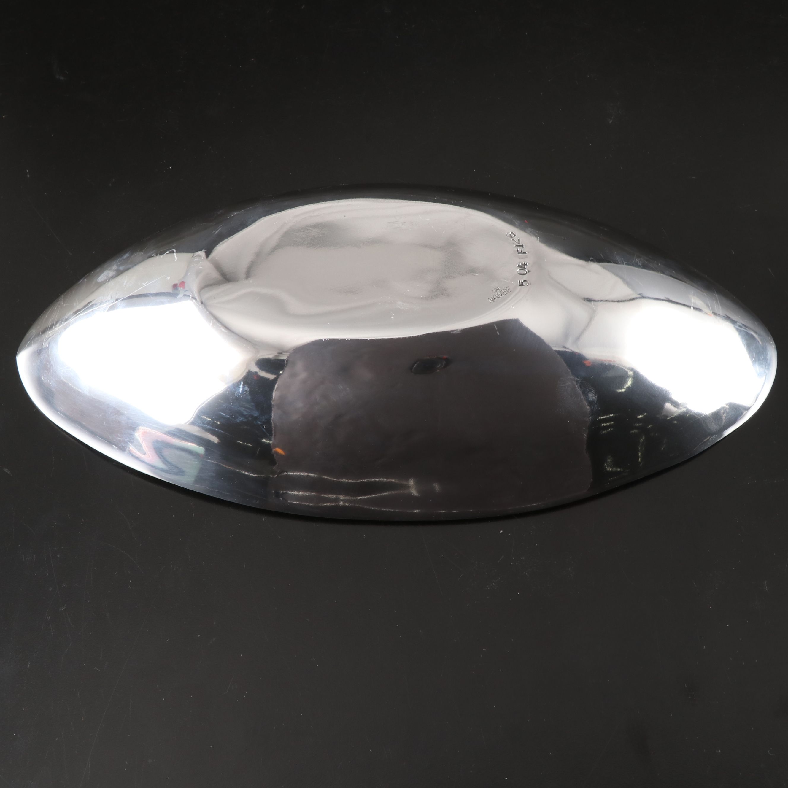 Voss Danish Mid Century Modern Divided Tray with Nambé Metal Bowls