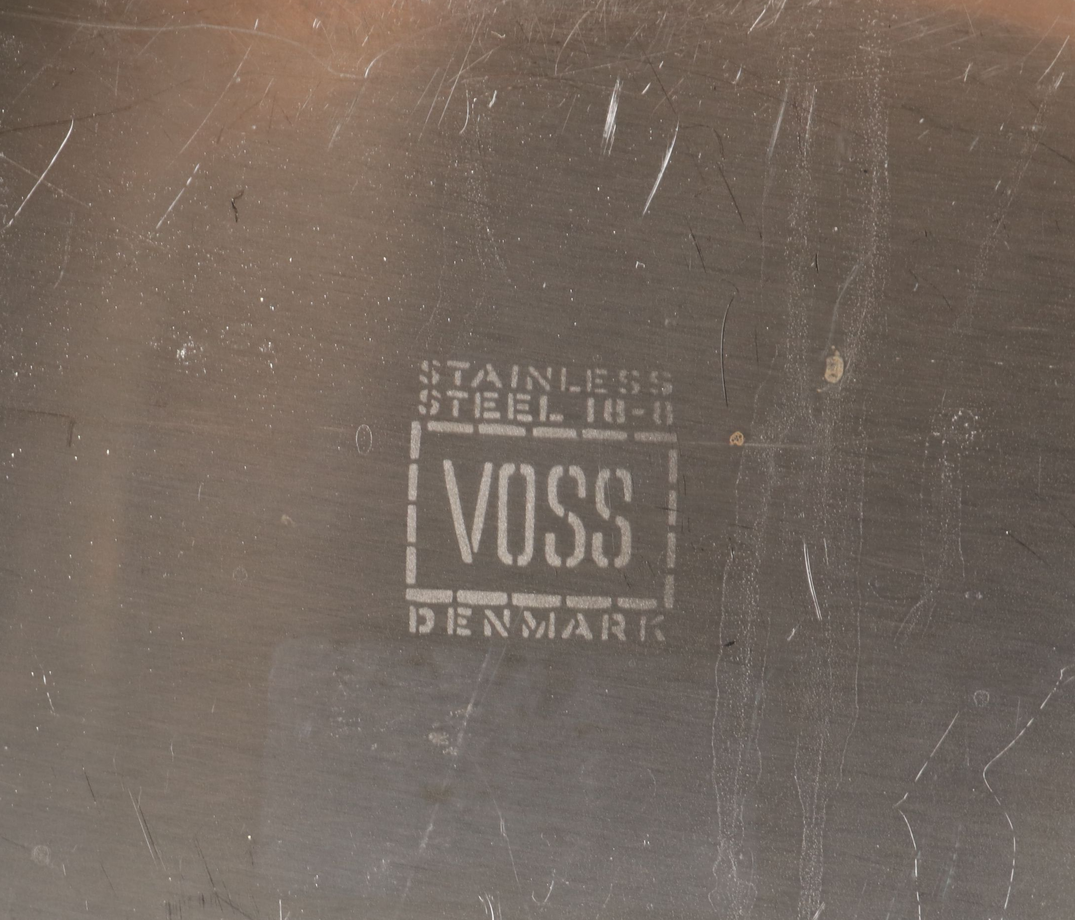 Voss Danish Mid Century Modern Divided Tray with Nambé Metal Bowls