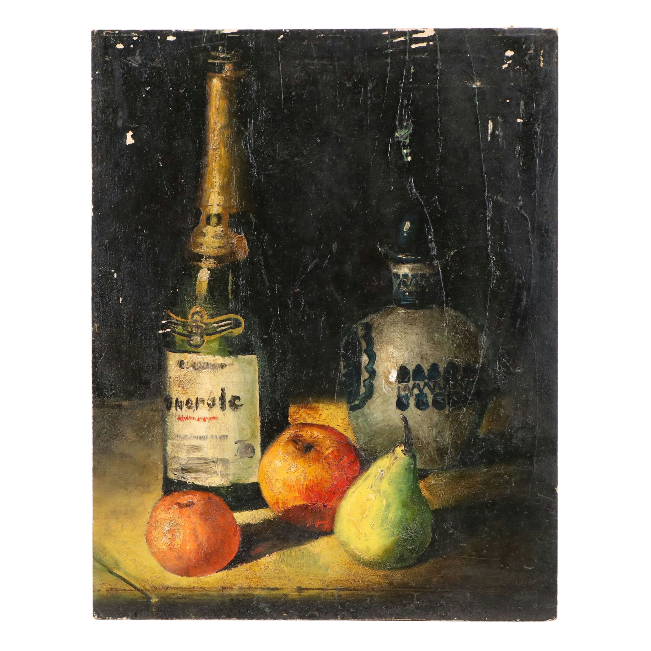 Loisel Oil Painting "Still Life," Mid to Late 20th Century