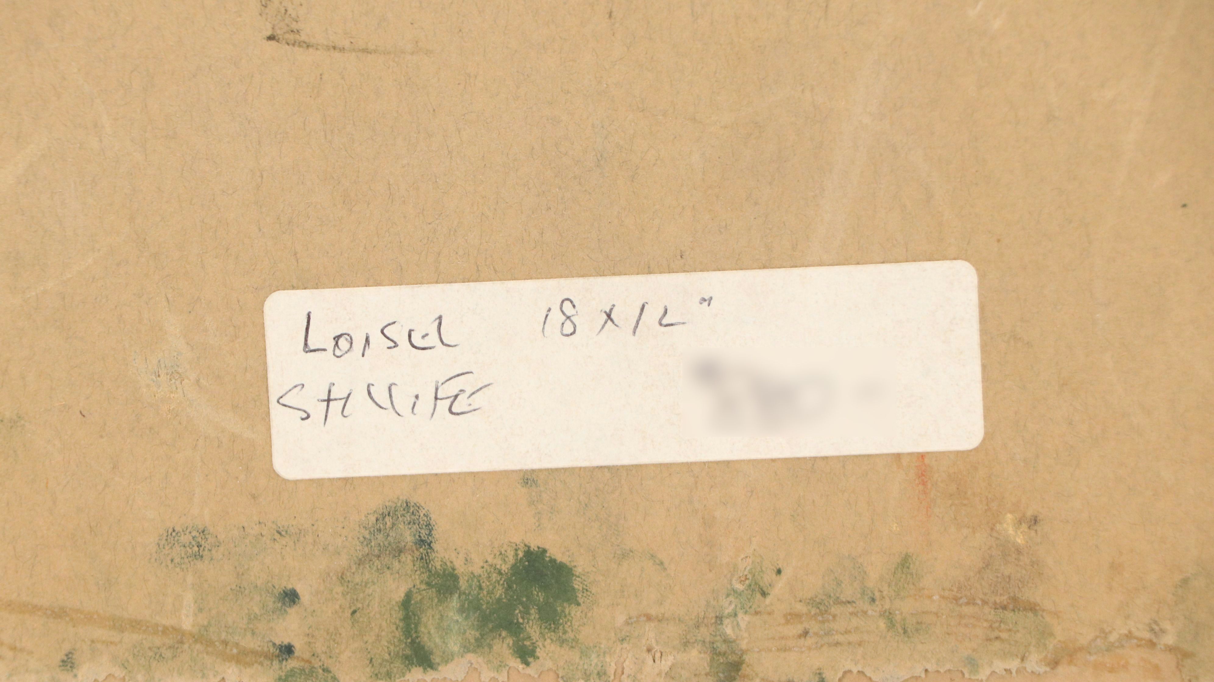 Loisel Oil Painting "Still Life," Mid to Late 20th Century