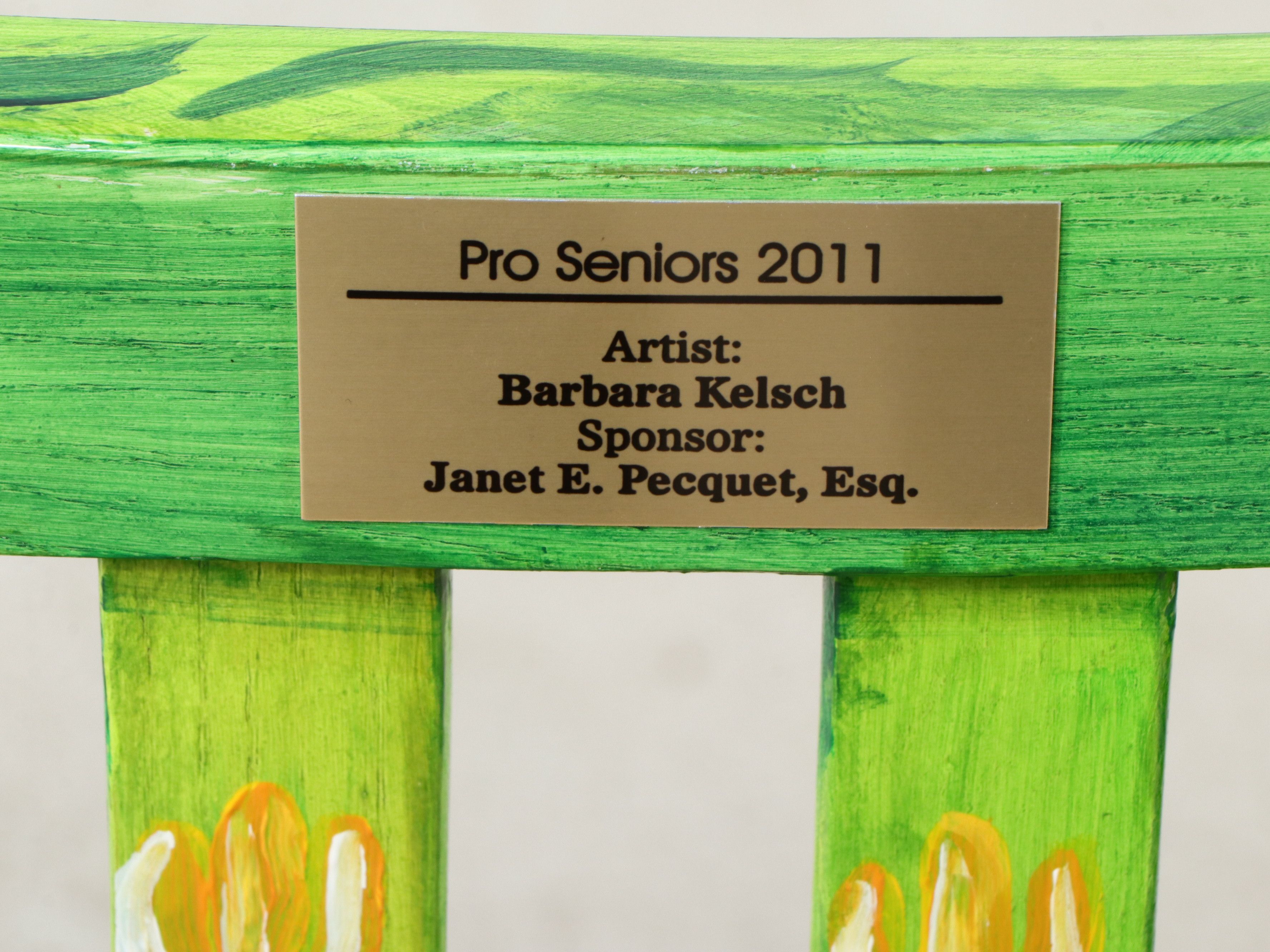 "Easy Living" Hand-Painted Folk Art Rocking Chair, 2011