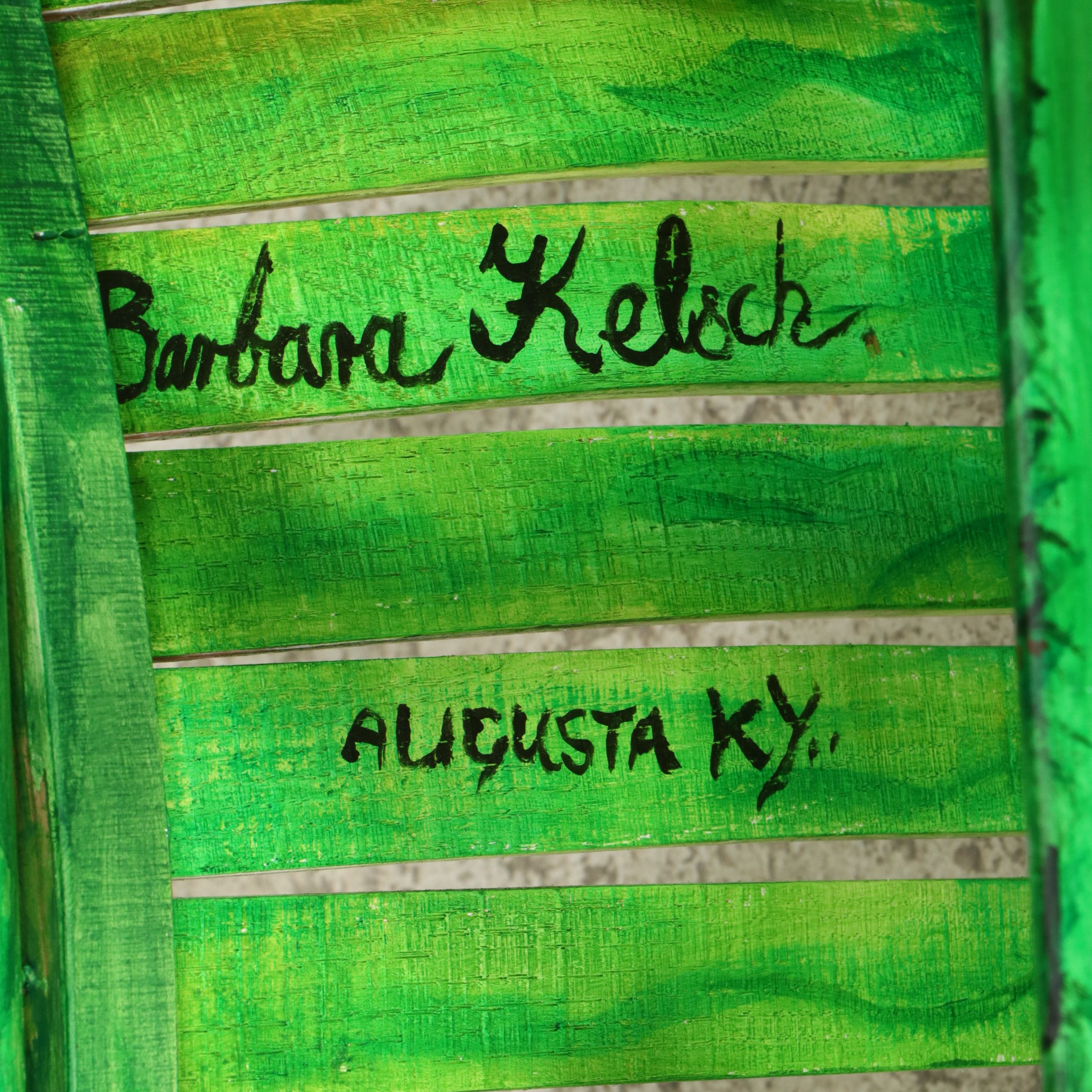 "Easy Living" Hand-Painted Folk Art Rocking Chair, 2011