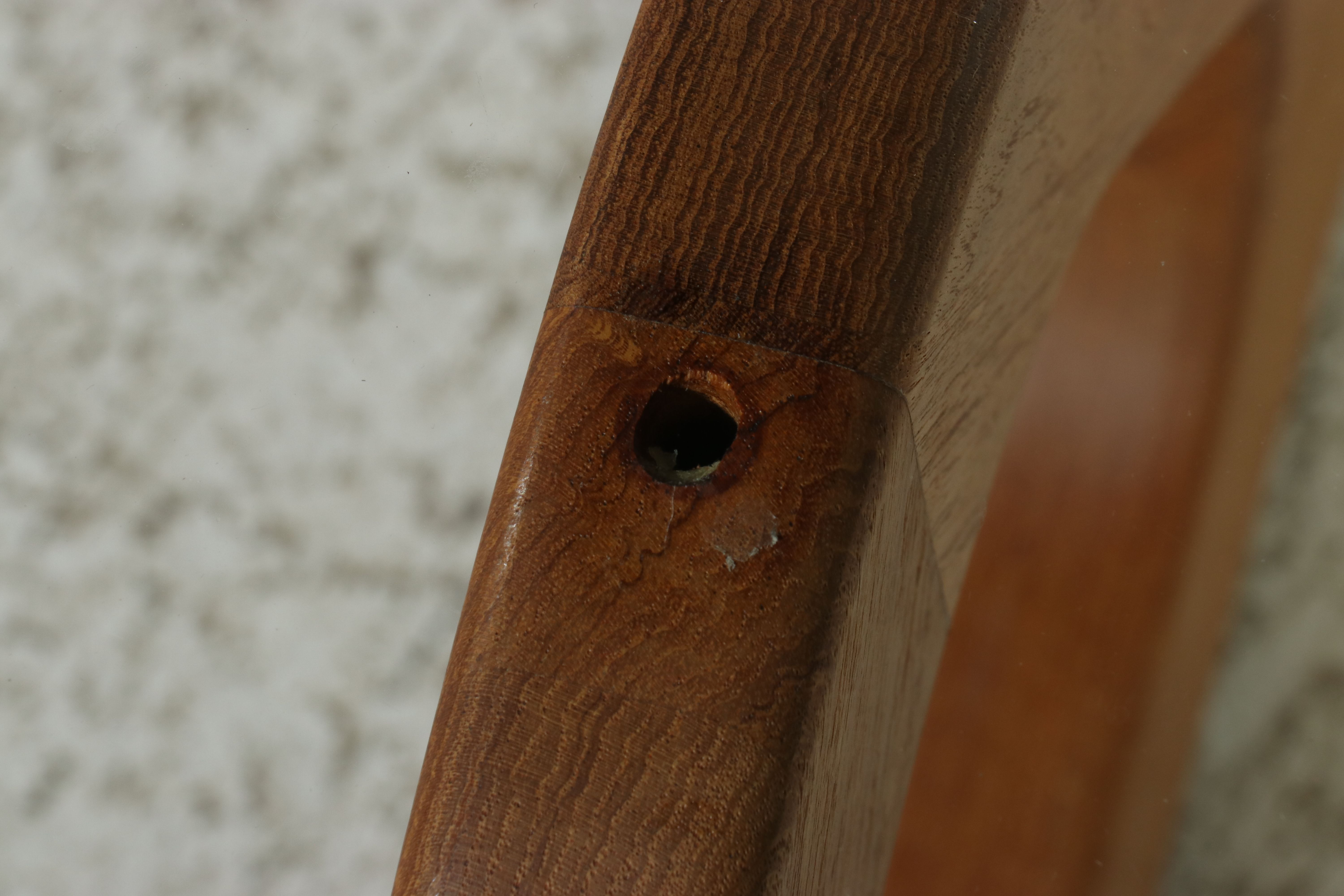 Mid Century Modern Glass Top Coffee Table, Style of Isamu Noguchi