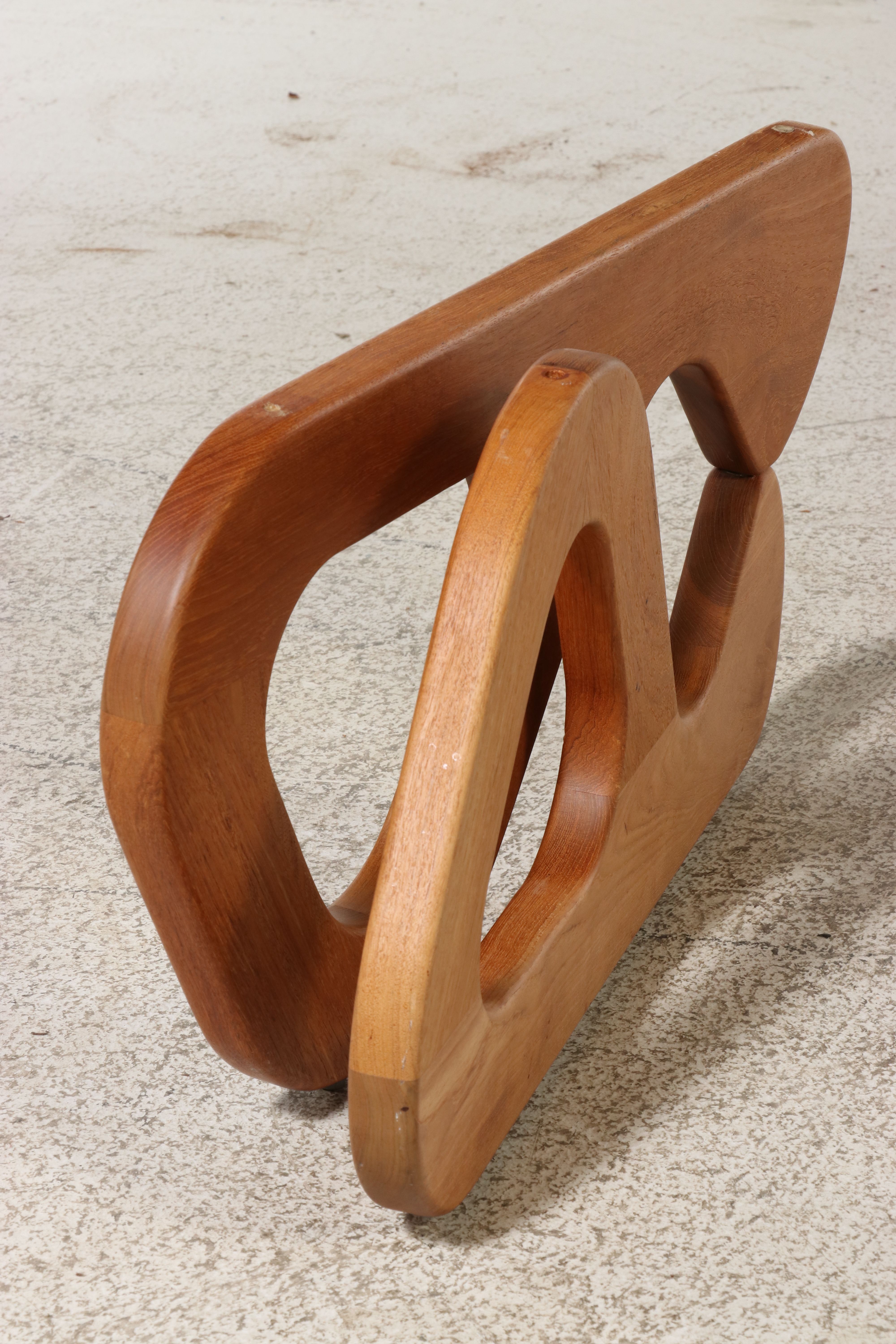 Mid Century Modern Glass Top Coffee Table, Style of Isamu Noguchi