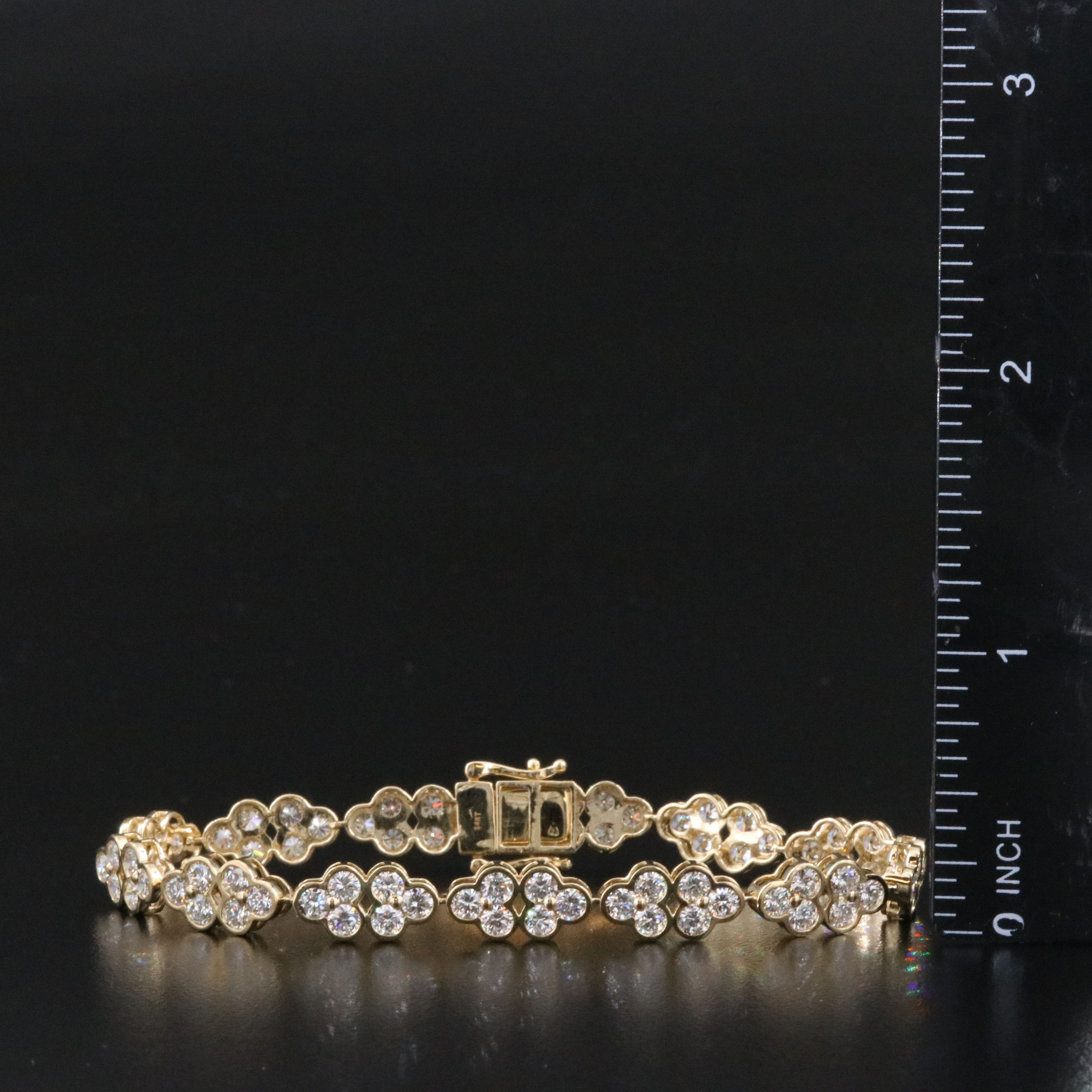 14K 7.40 CTW Lab Grown Diamond Line Bracelet