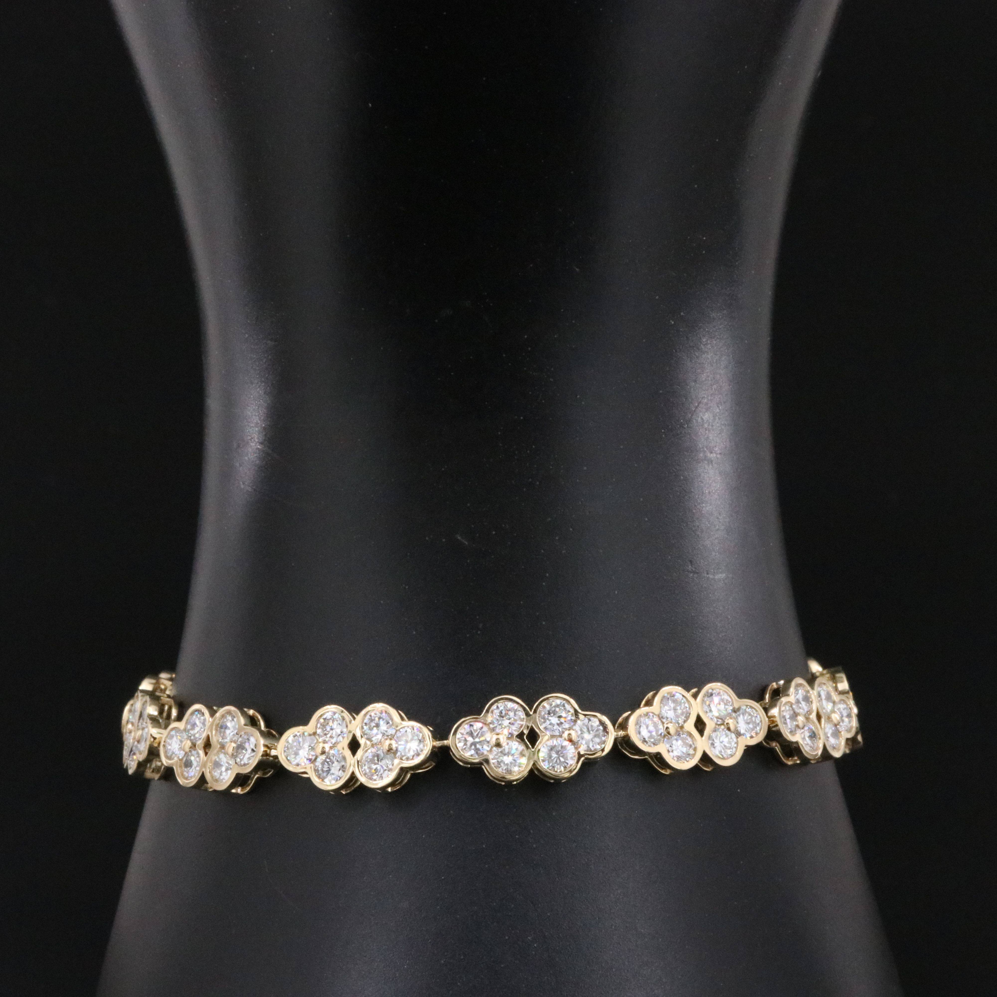 14K 7.40 CTW Lab Grown Diamond Line Bracelet