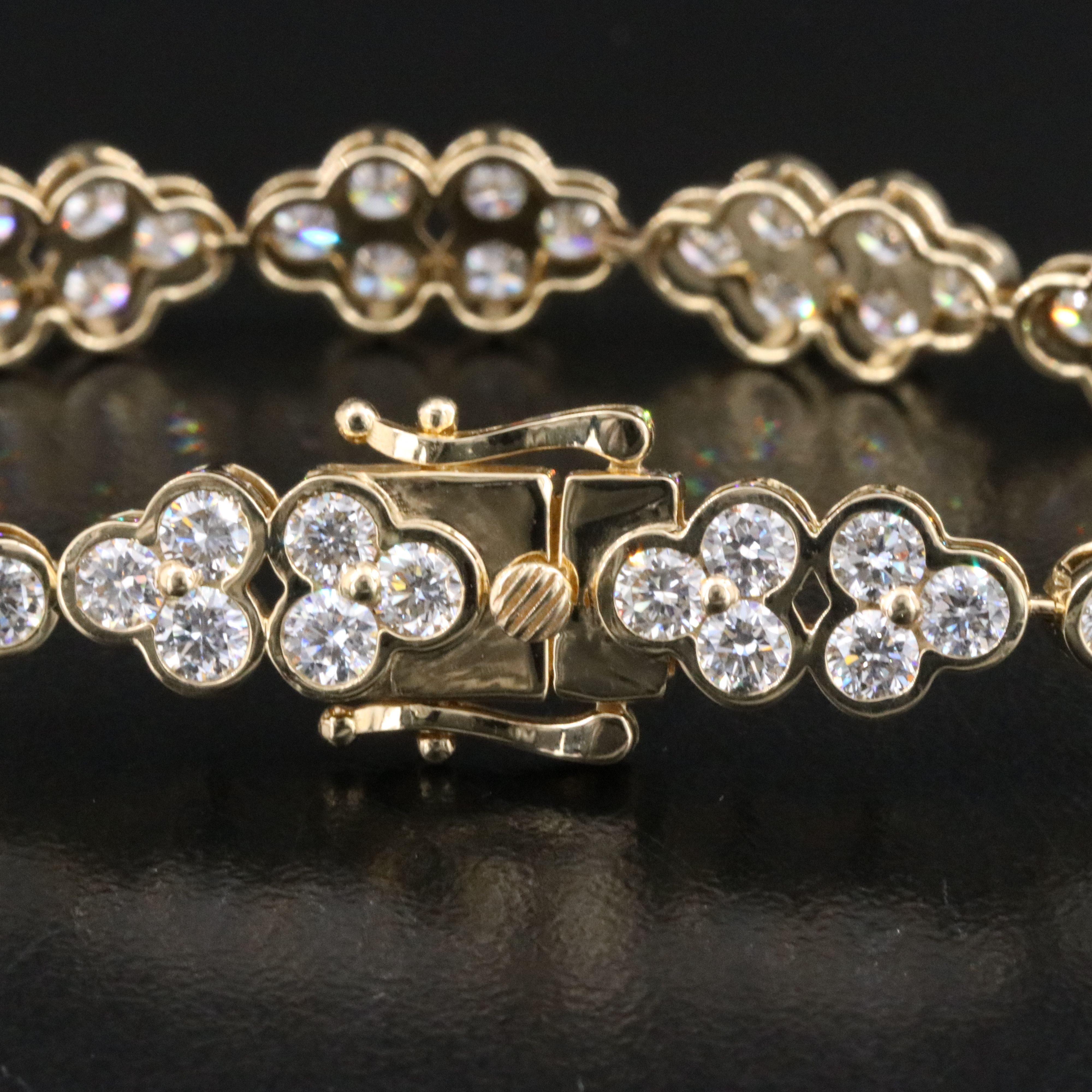 14K 7.40 CTW Lab Grown Diamond Line Bracelet