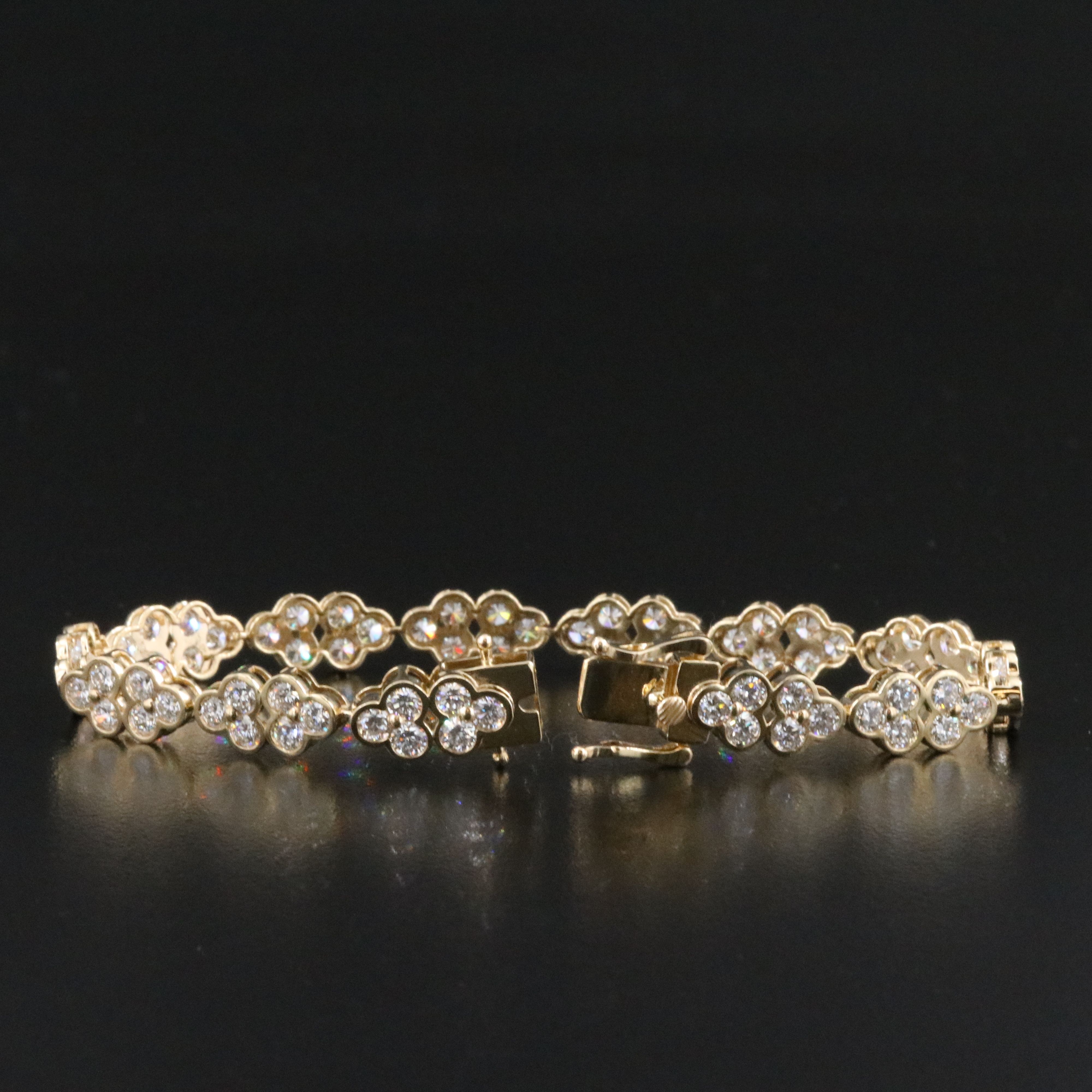 14K 7.40 CTW Lab Grown Diamond Line Bracelet