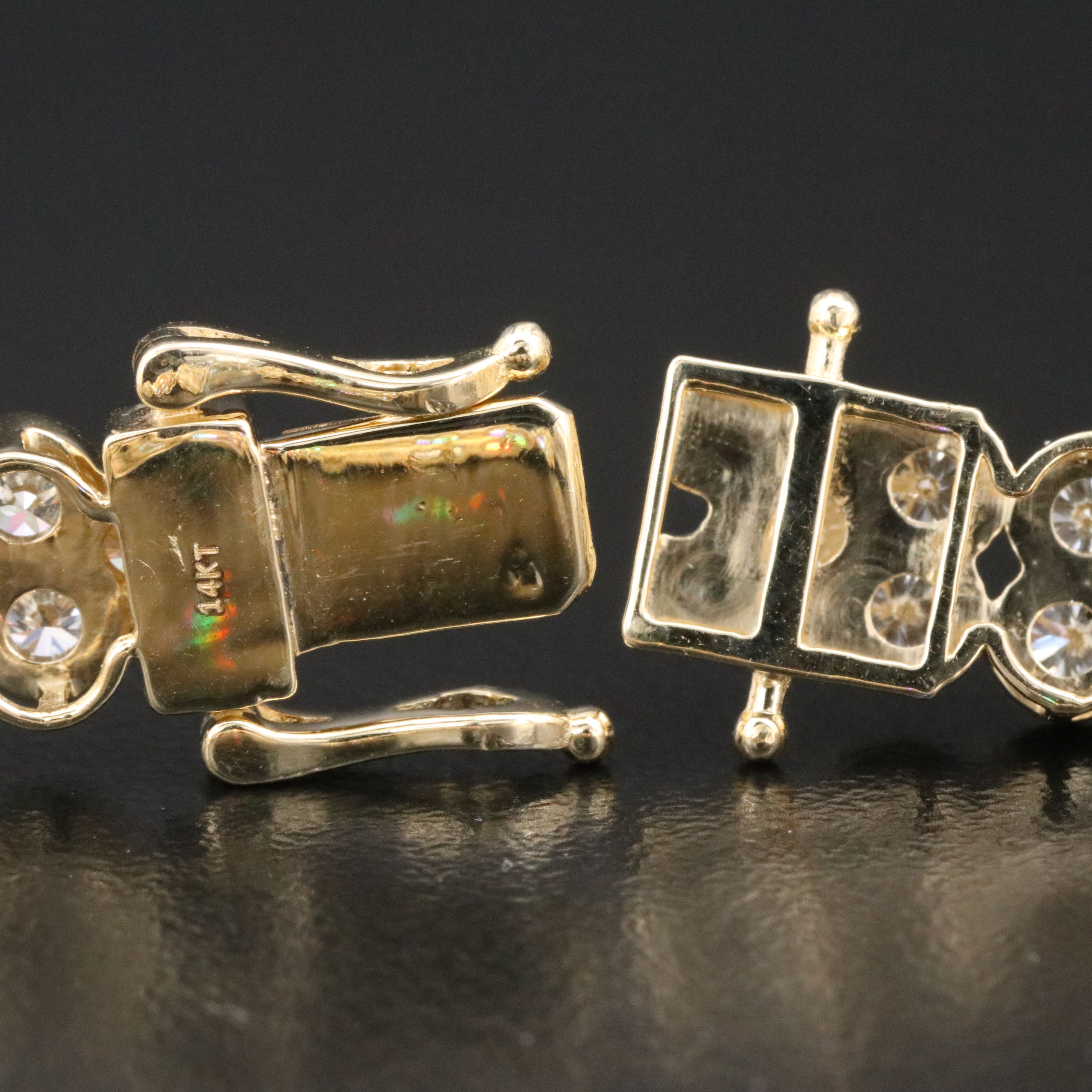 14K 7.40 CTW Lab Grown Diamond Line Bracelet