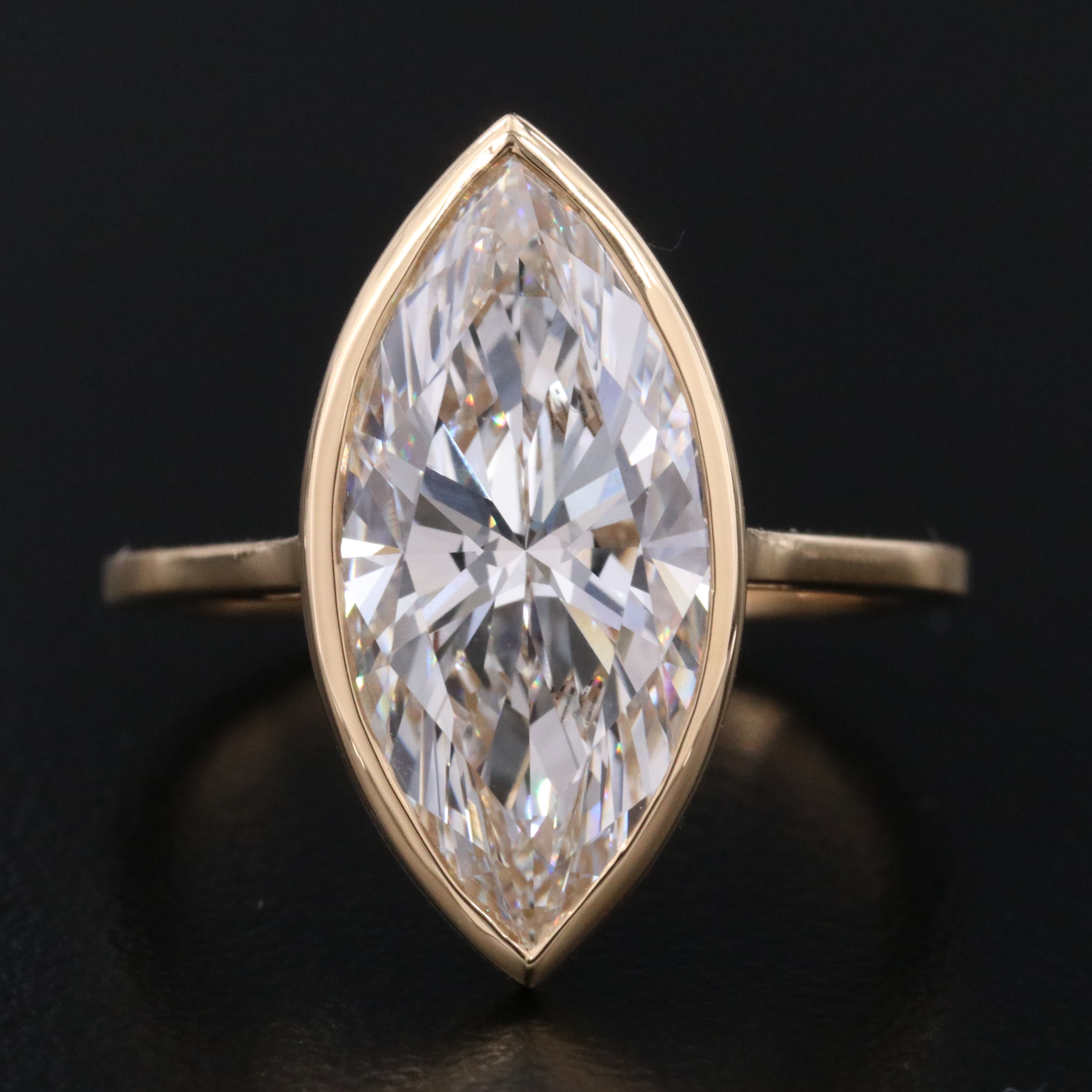 18K 5.07 CT Lab Grown Diamond Solitaire Ring with IGI Report