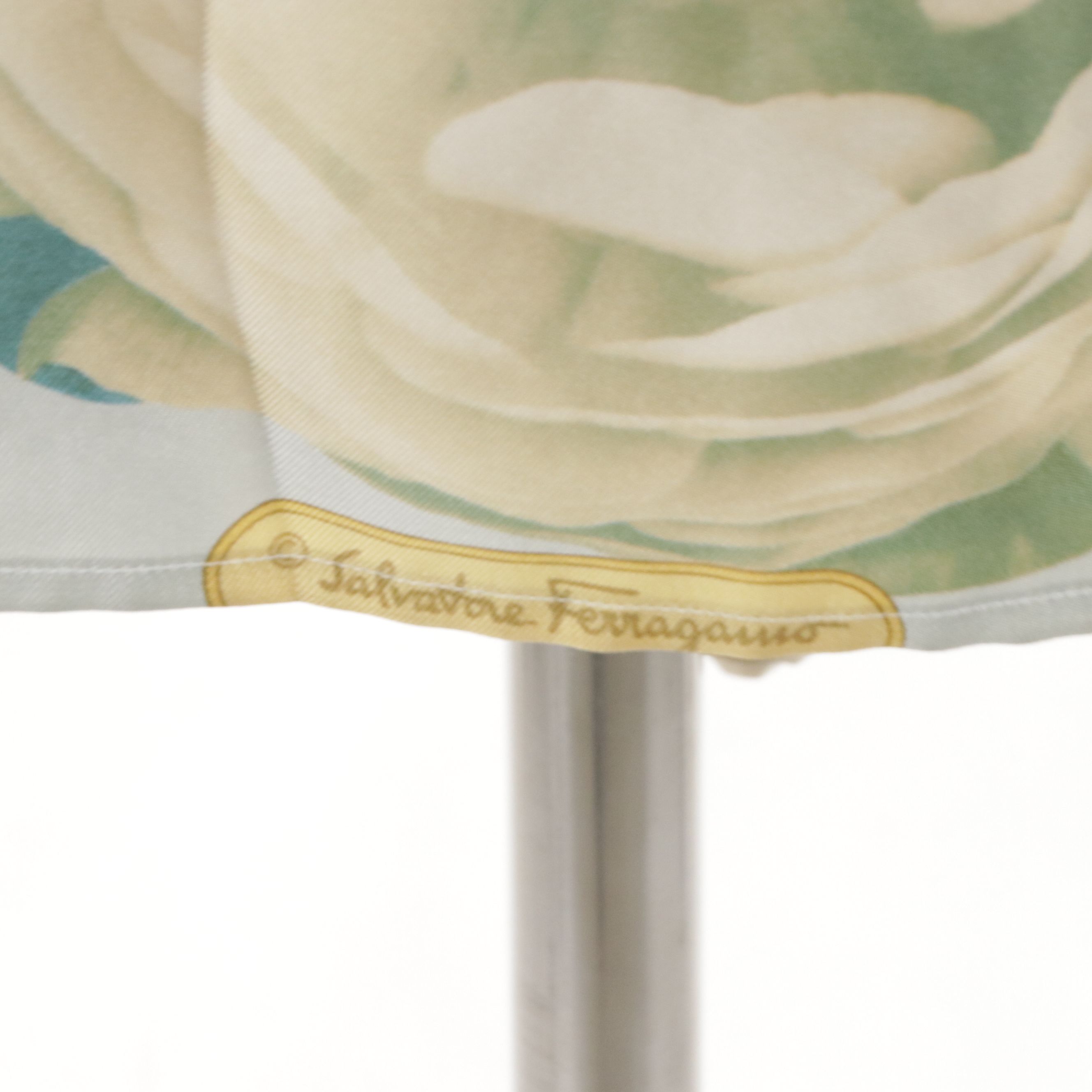 Salvatore Ferragamo Floral Print Silk Twill Button-Up Shirt