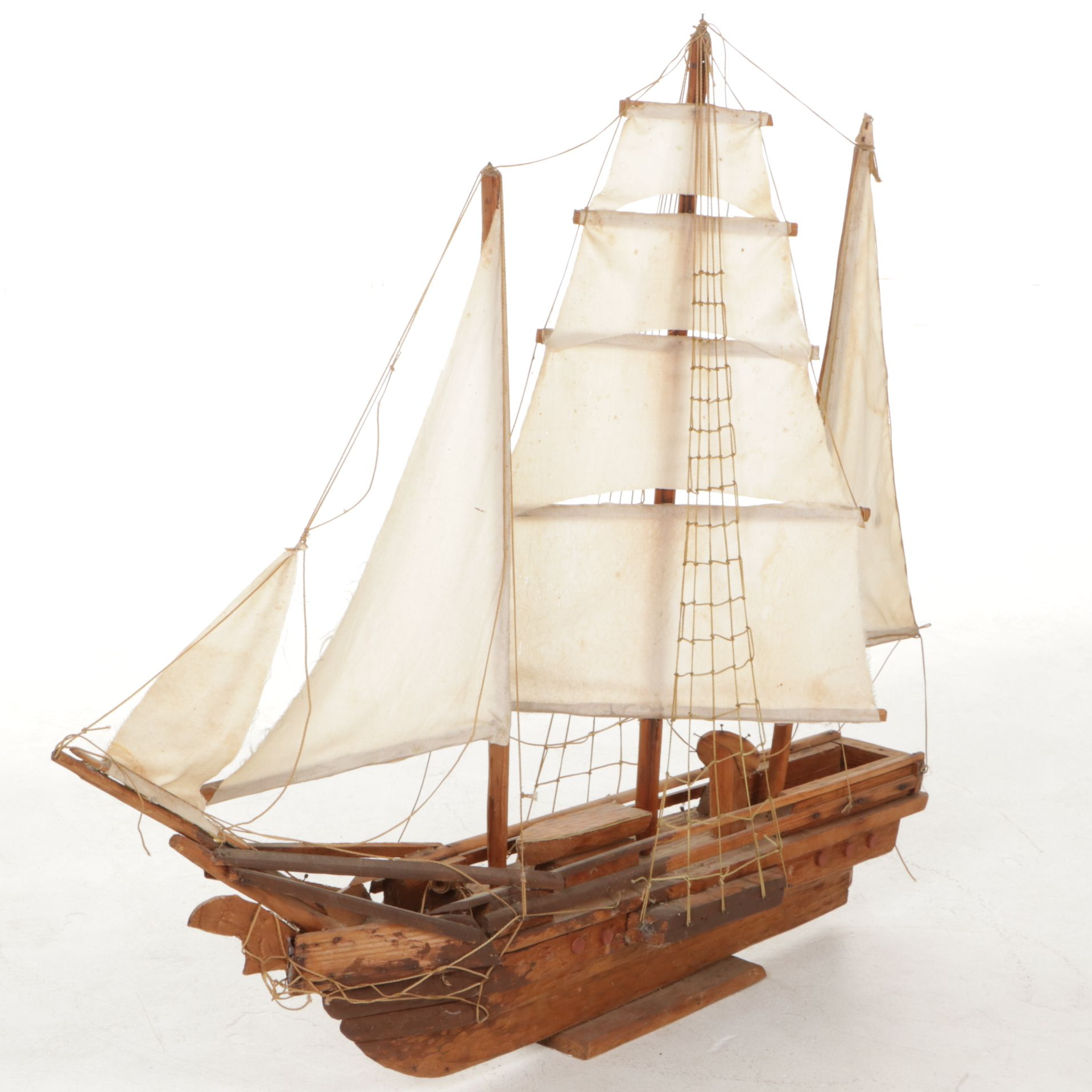 Hand-Crafted Polacca Model Ship