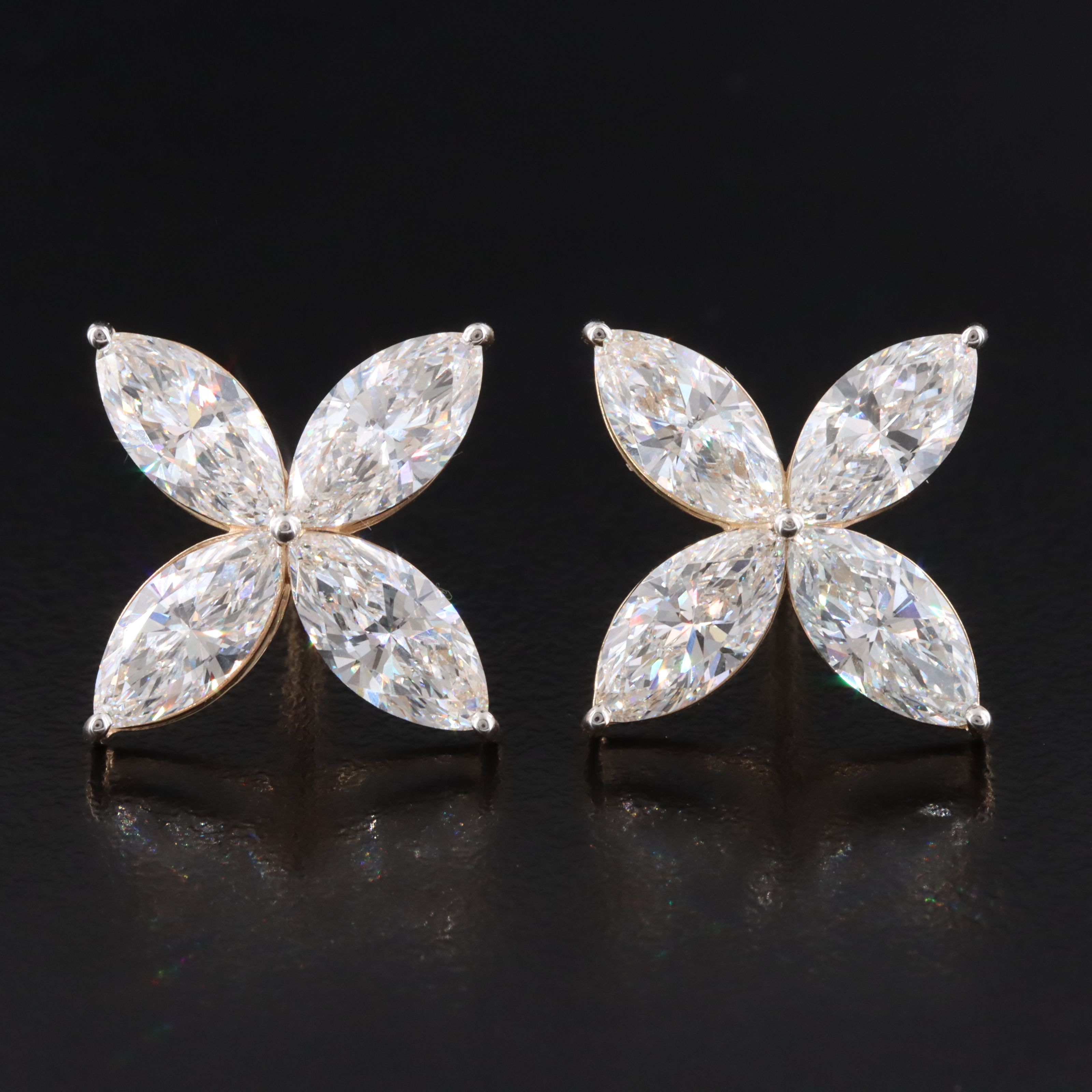 14K 6.54 CTW Lab Grown Diamond Earrings