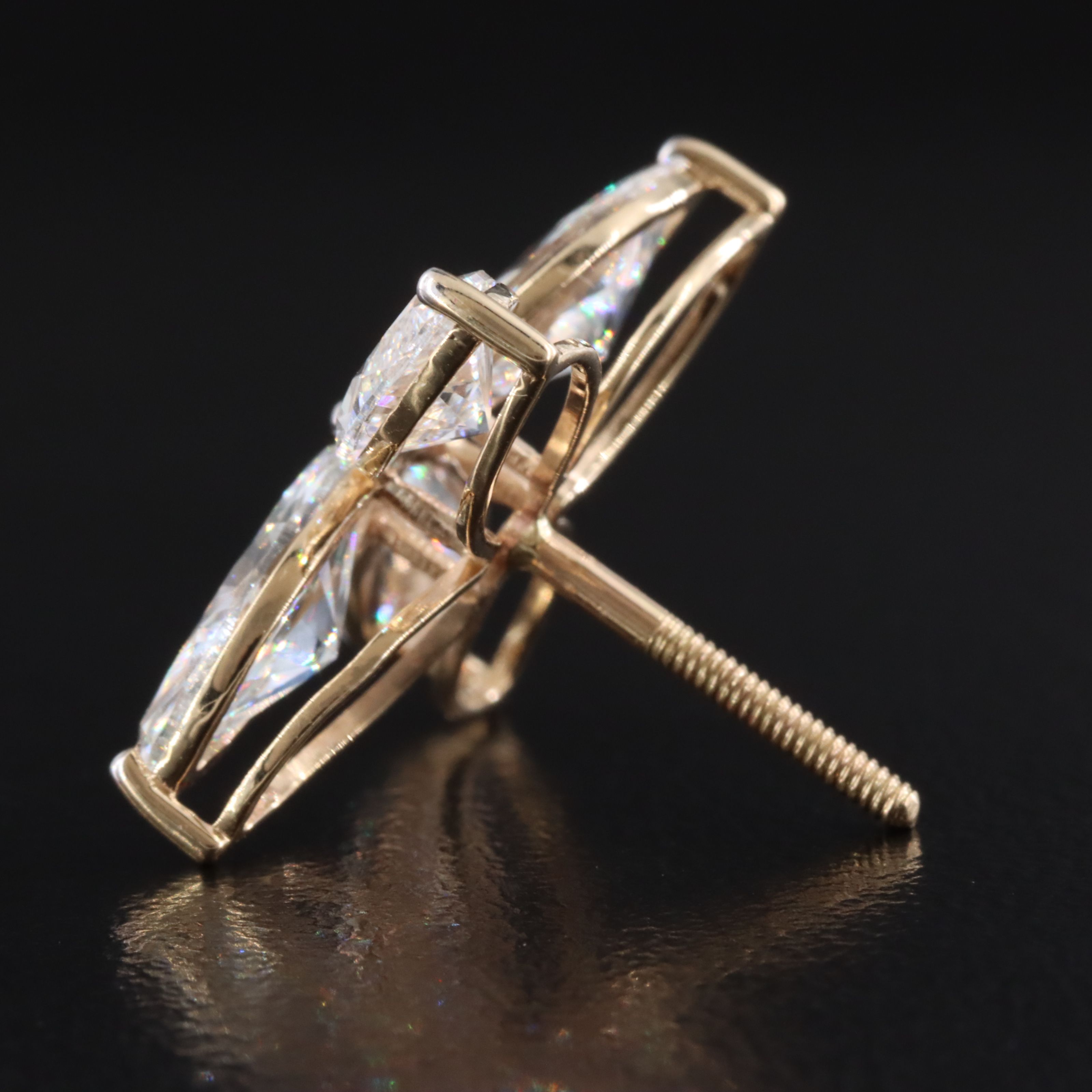 14K 6.54 CTW Lab Grown Diamond Earrings