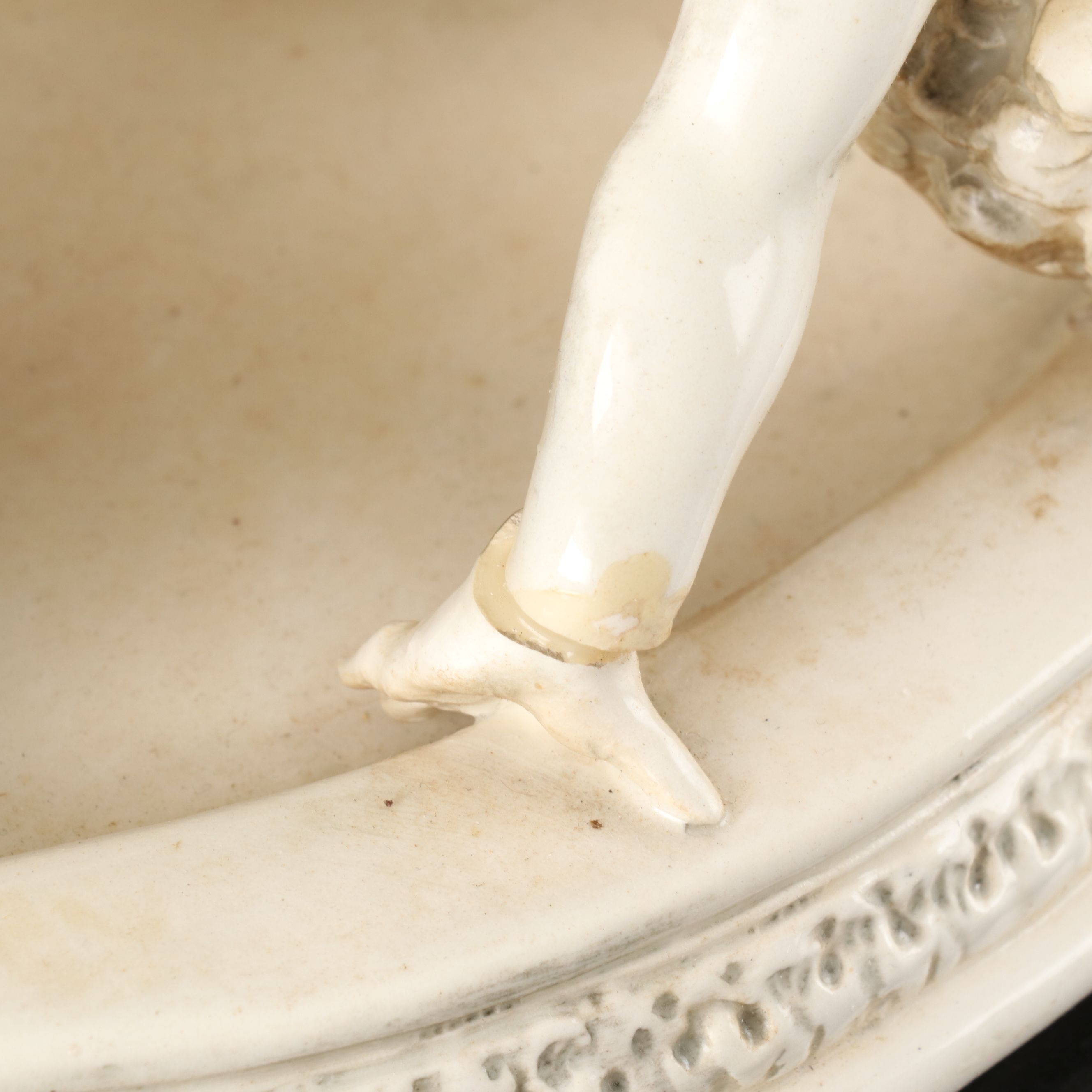 Capodimonte Porcelain Putti Wall Corbel Pair