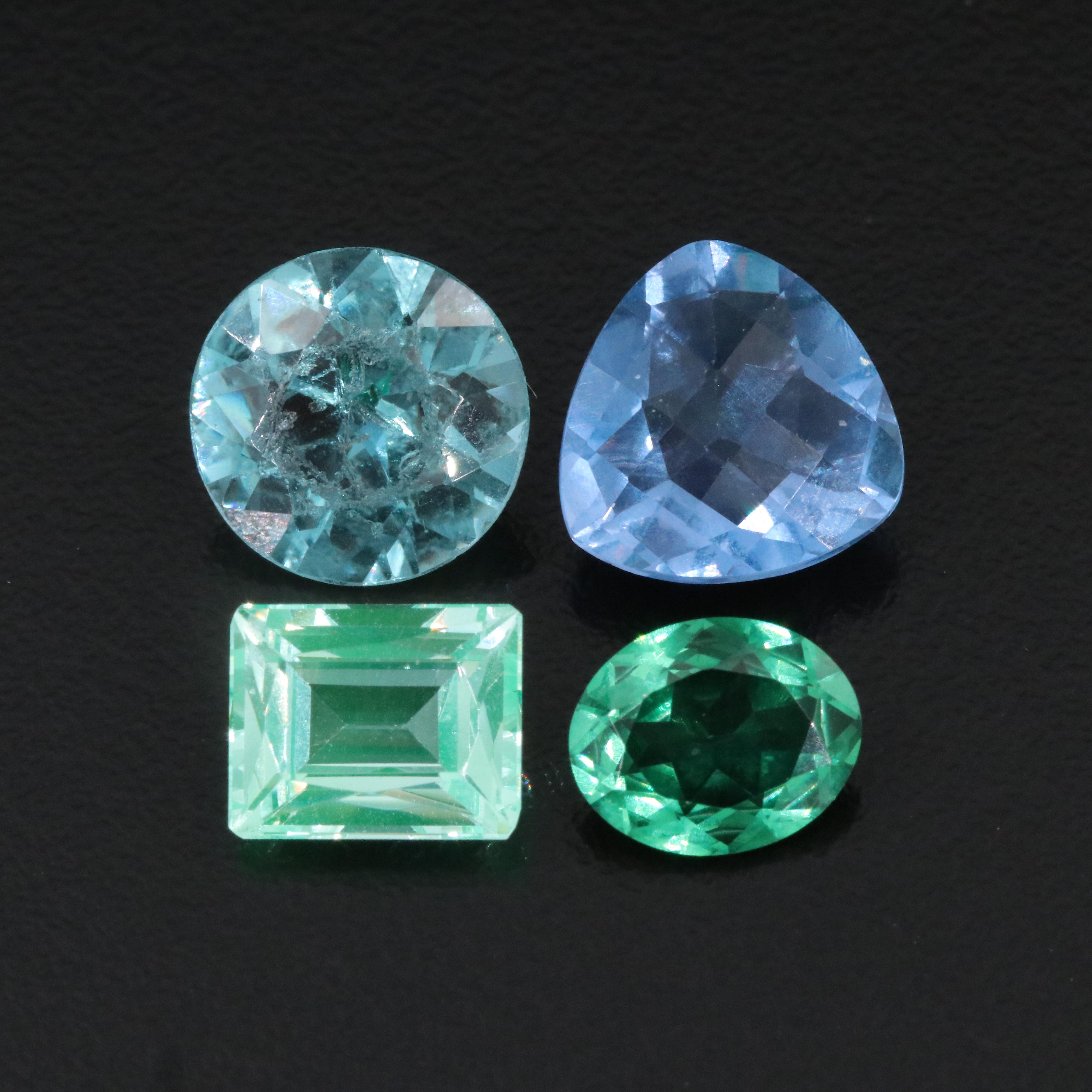 Loose 20.02 CTW Lab Grown Spinel and Color Change Fluorite Lot