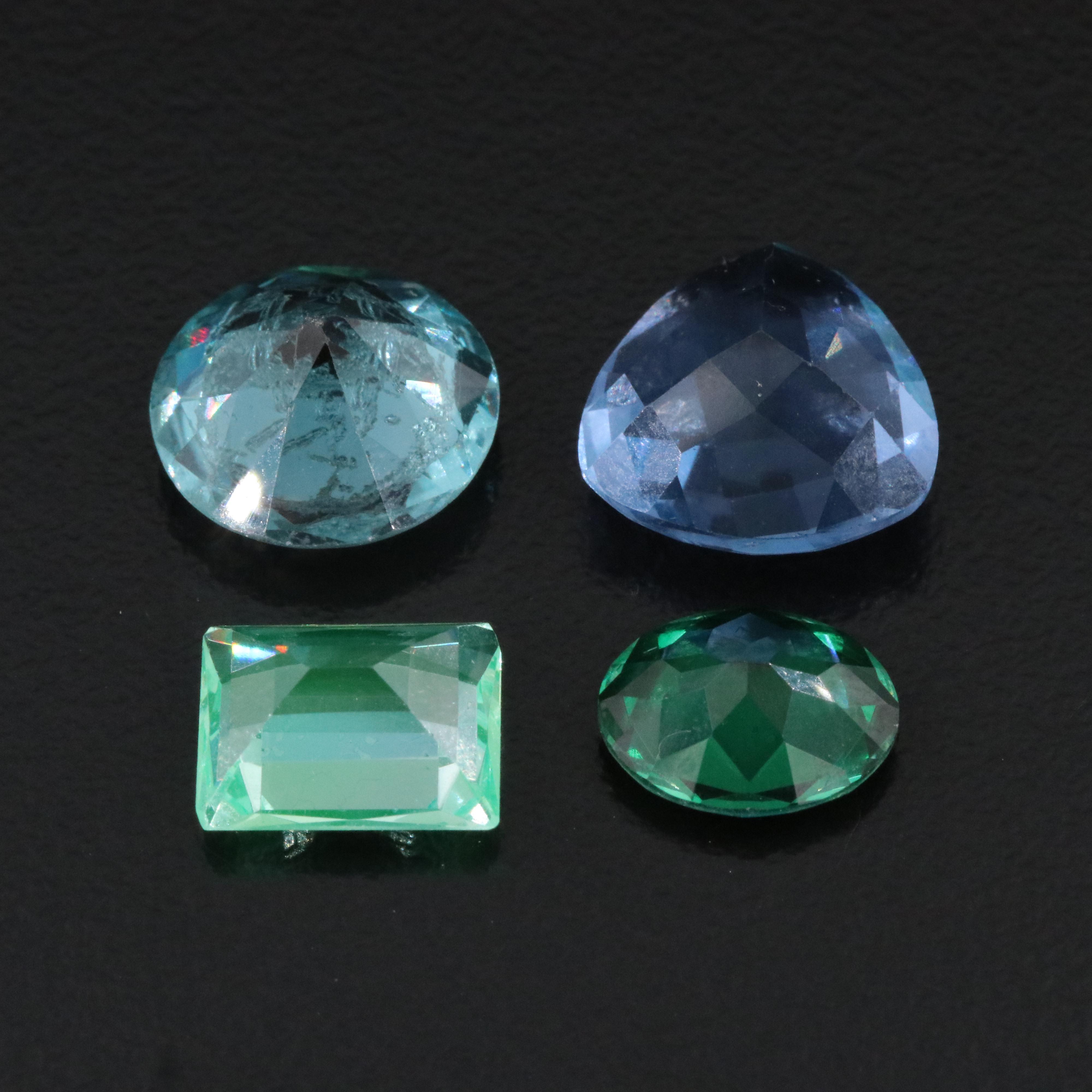 Loose 20.02 CTW Lab Grown Spinel and Color Change Fluorite Lot