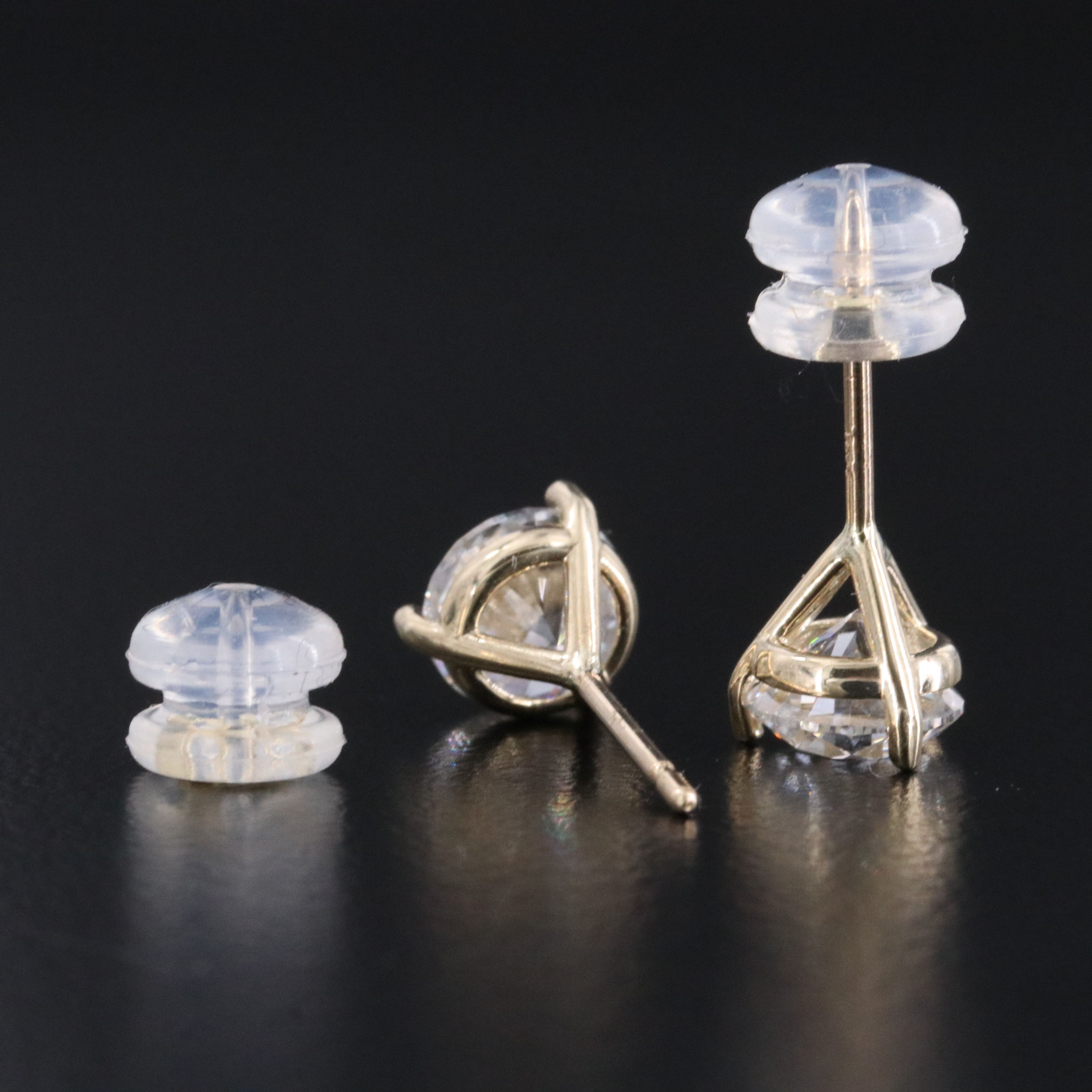 10K 2.00 CTW Lab Grown Diamond Stud Earrings