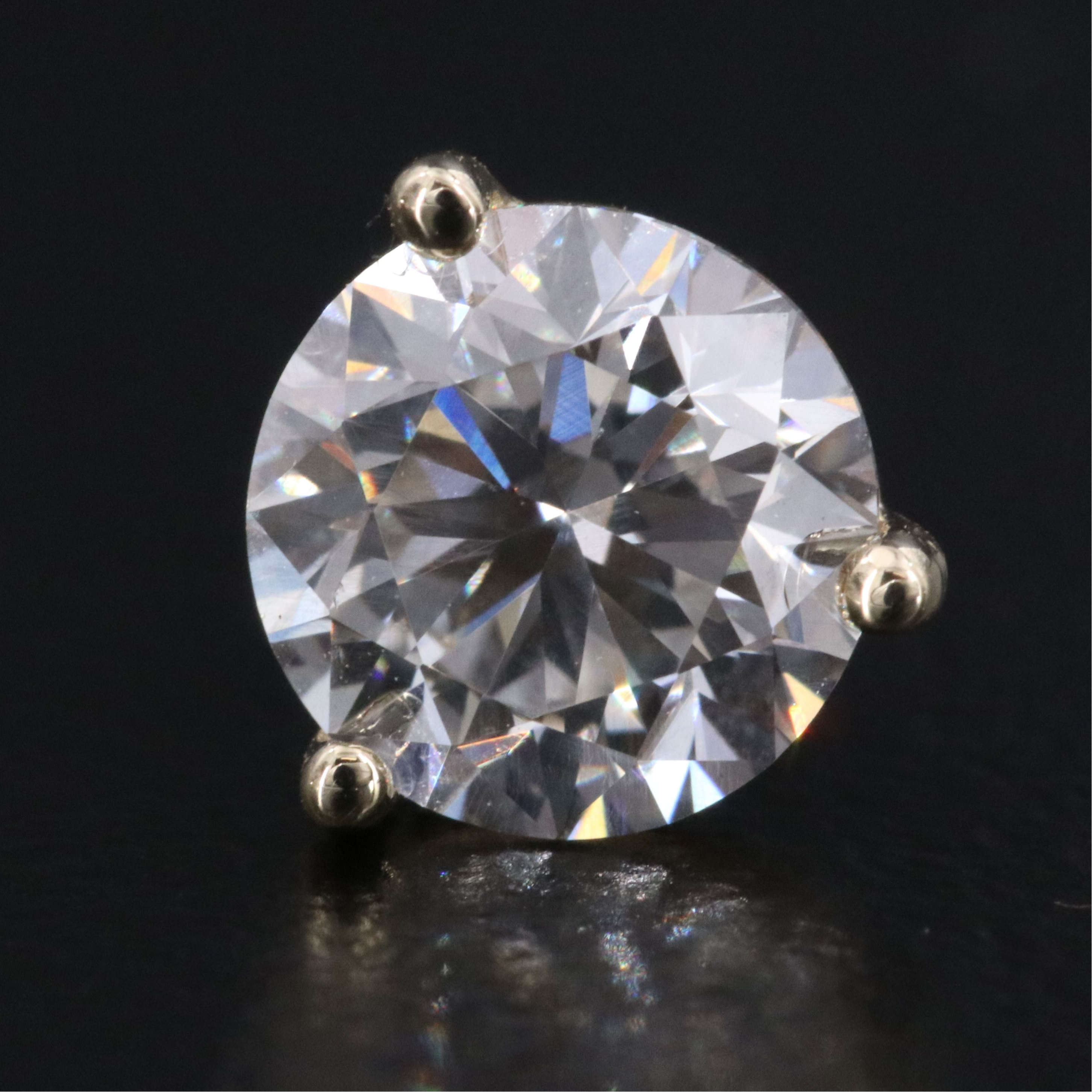 10K 2.00 CTW Lab Grown Diamond Stud Earrings