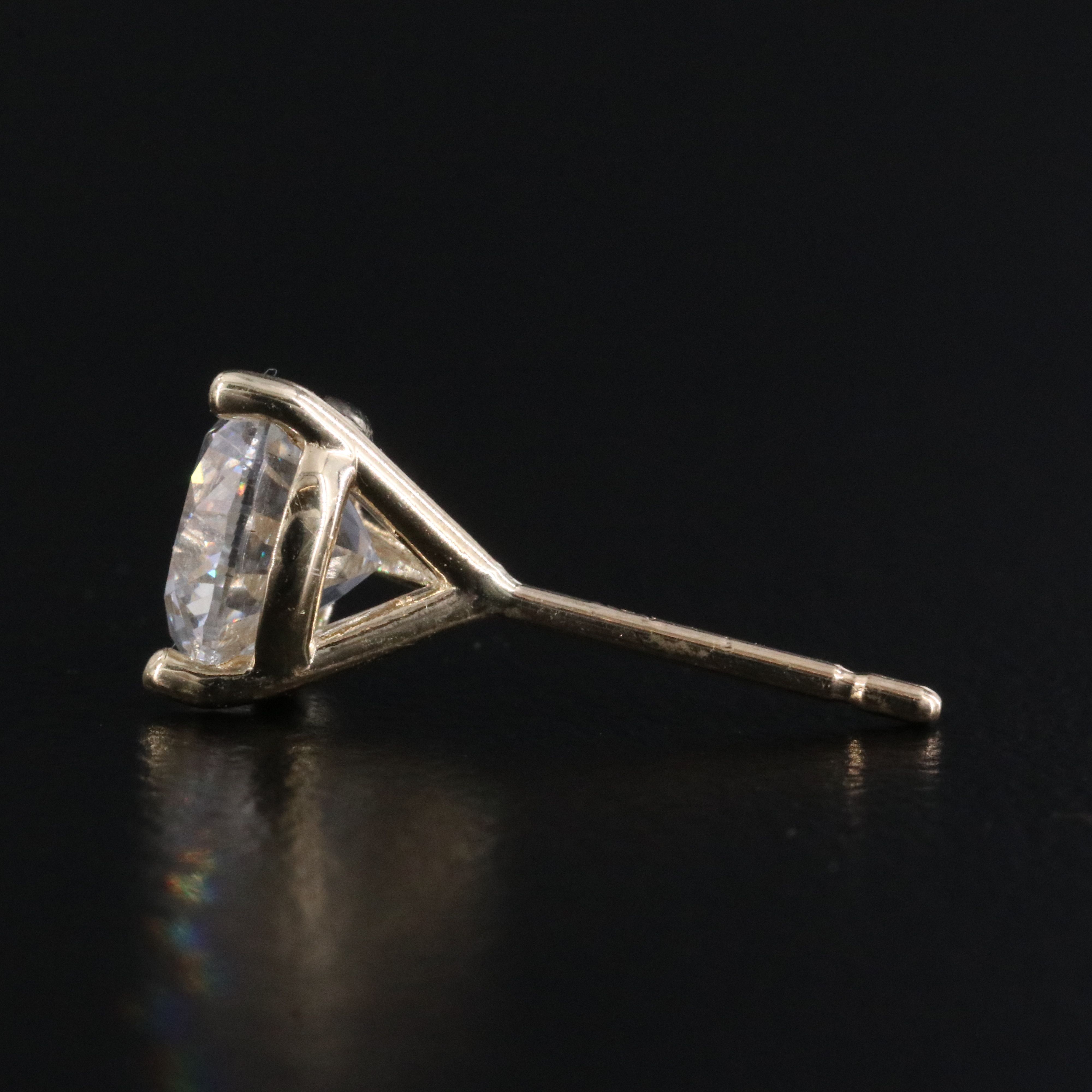 10K 2.00 CTW Lab Grown Diamond Stud Earrings