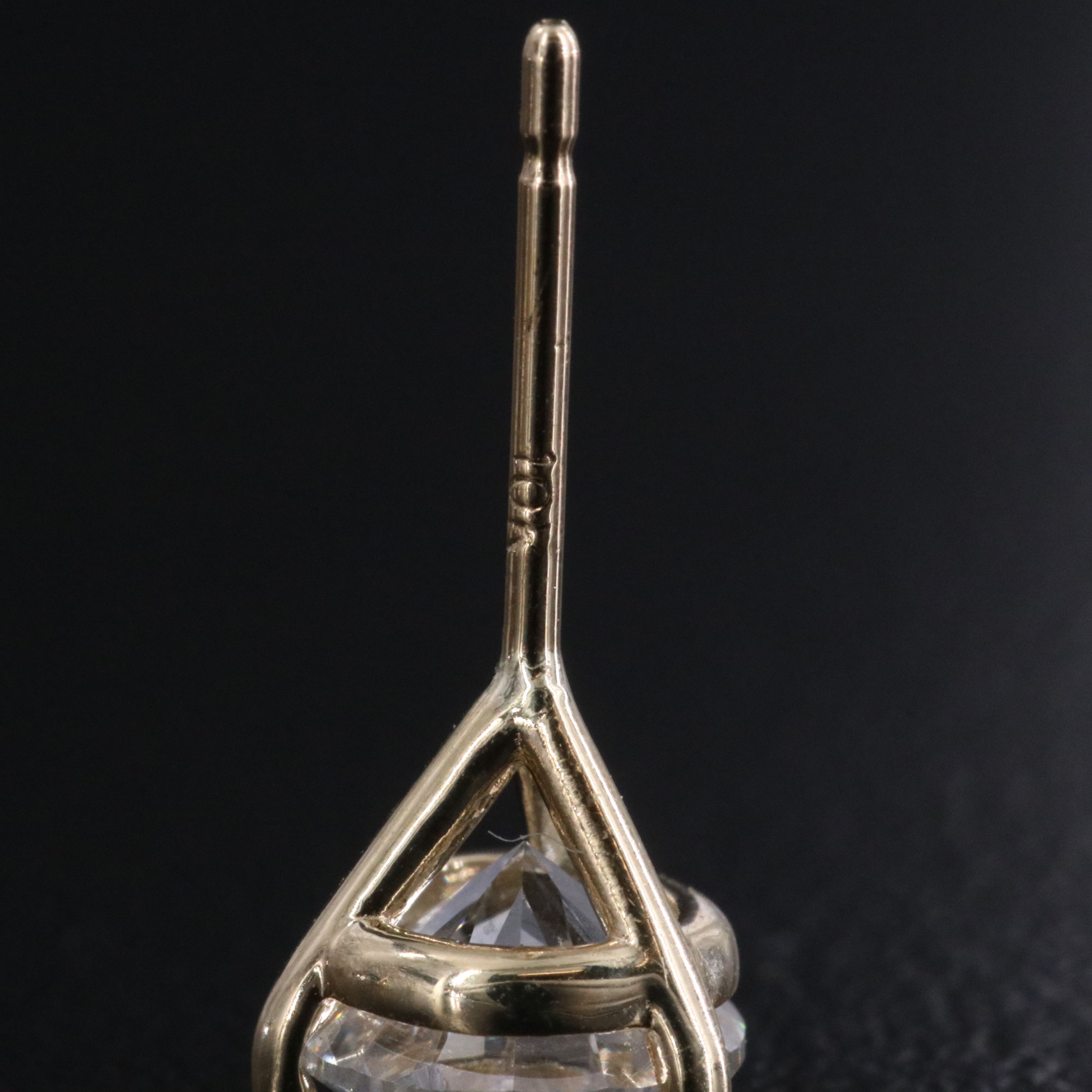 10K 2.00 CTW Lab Grown Diamond Stud Earrings