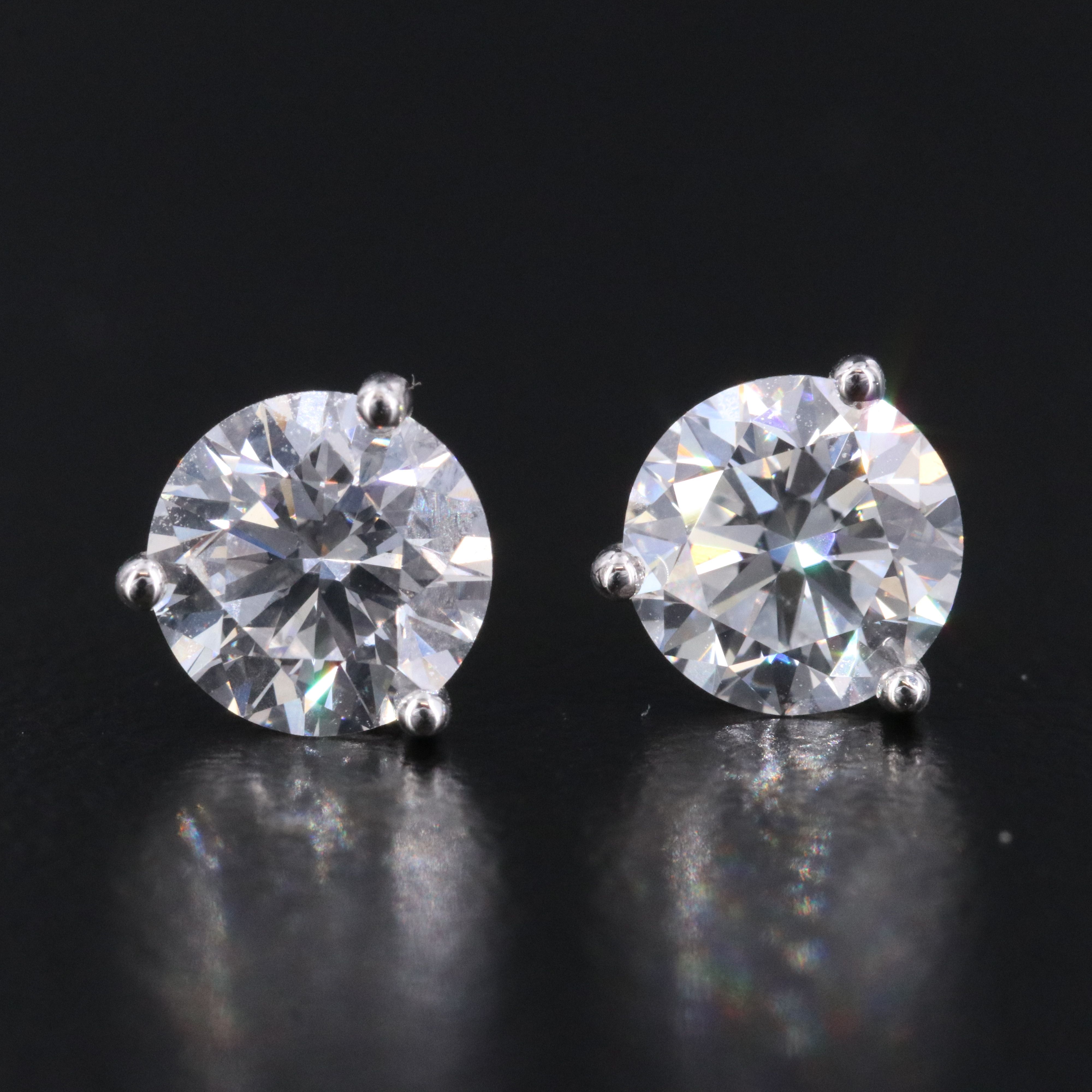 14K 2.00 CTW Lab Grown Diamond Stud Earrings