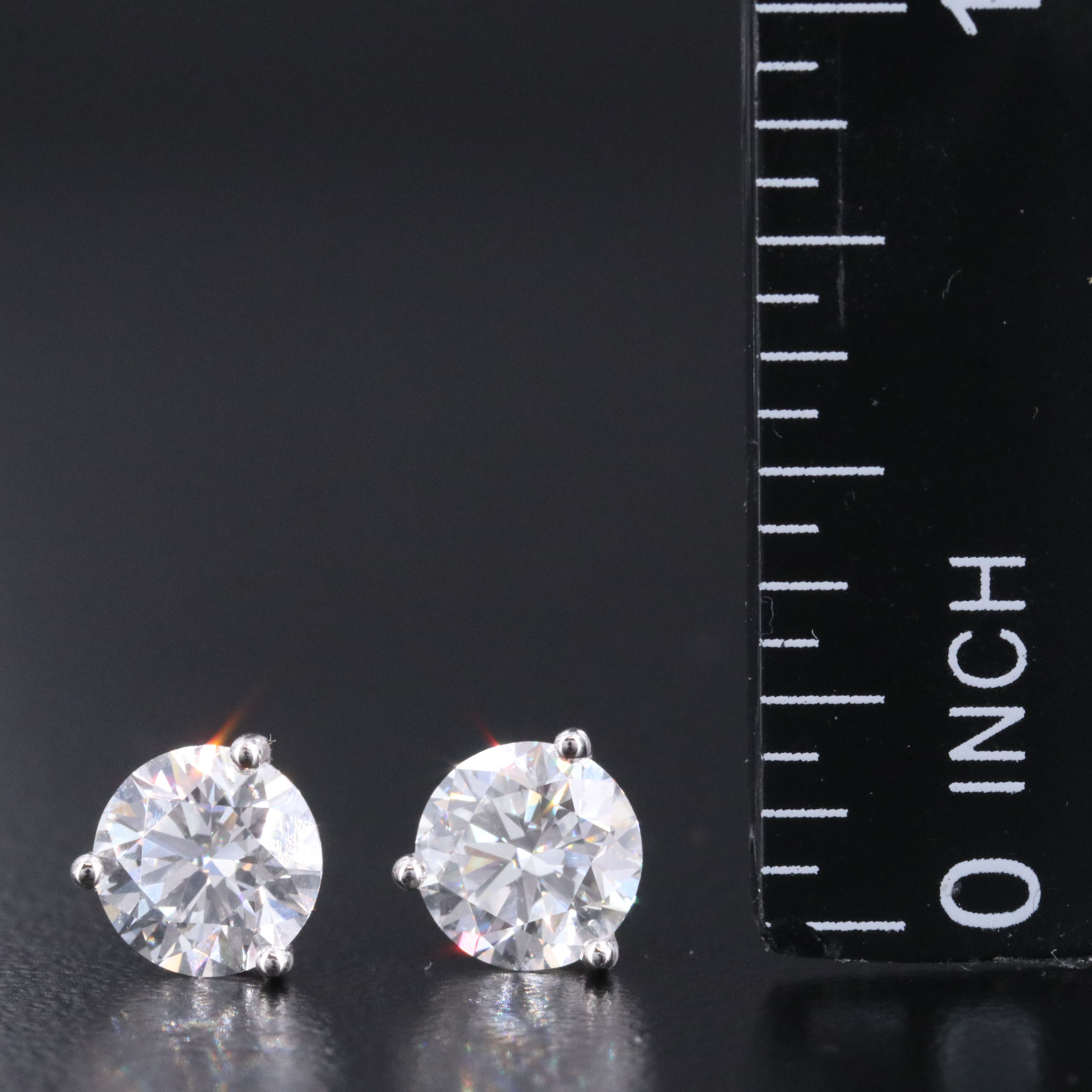 14K 2.00 CTW Lab Grown Diamond Stud Earrings