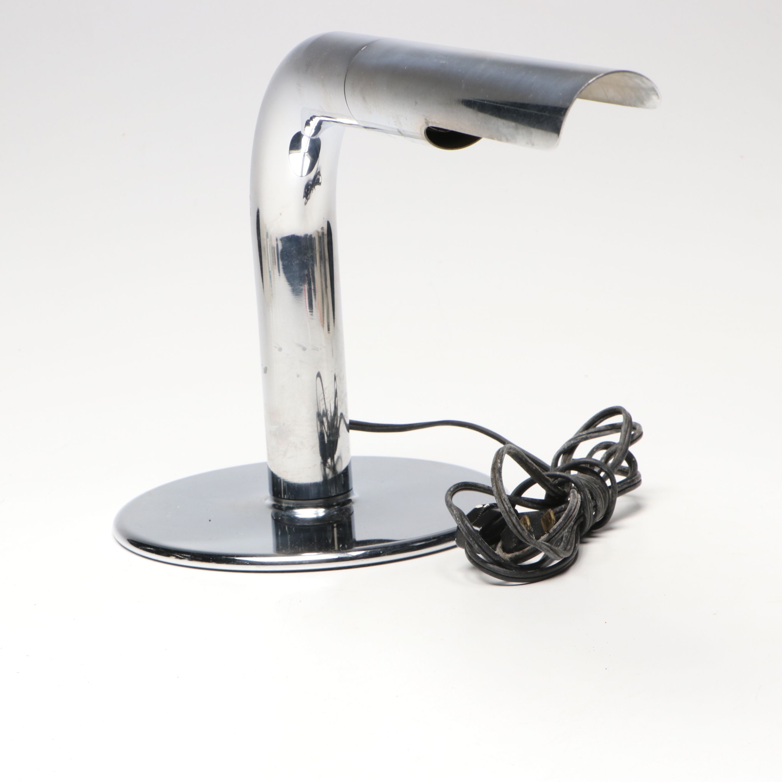 Postmodern Chromed Table Lamp in the Style of Ingo Maurer's "Gulp" Light