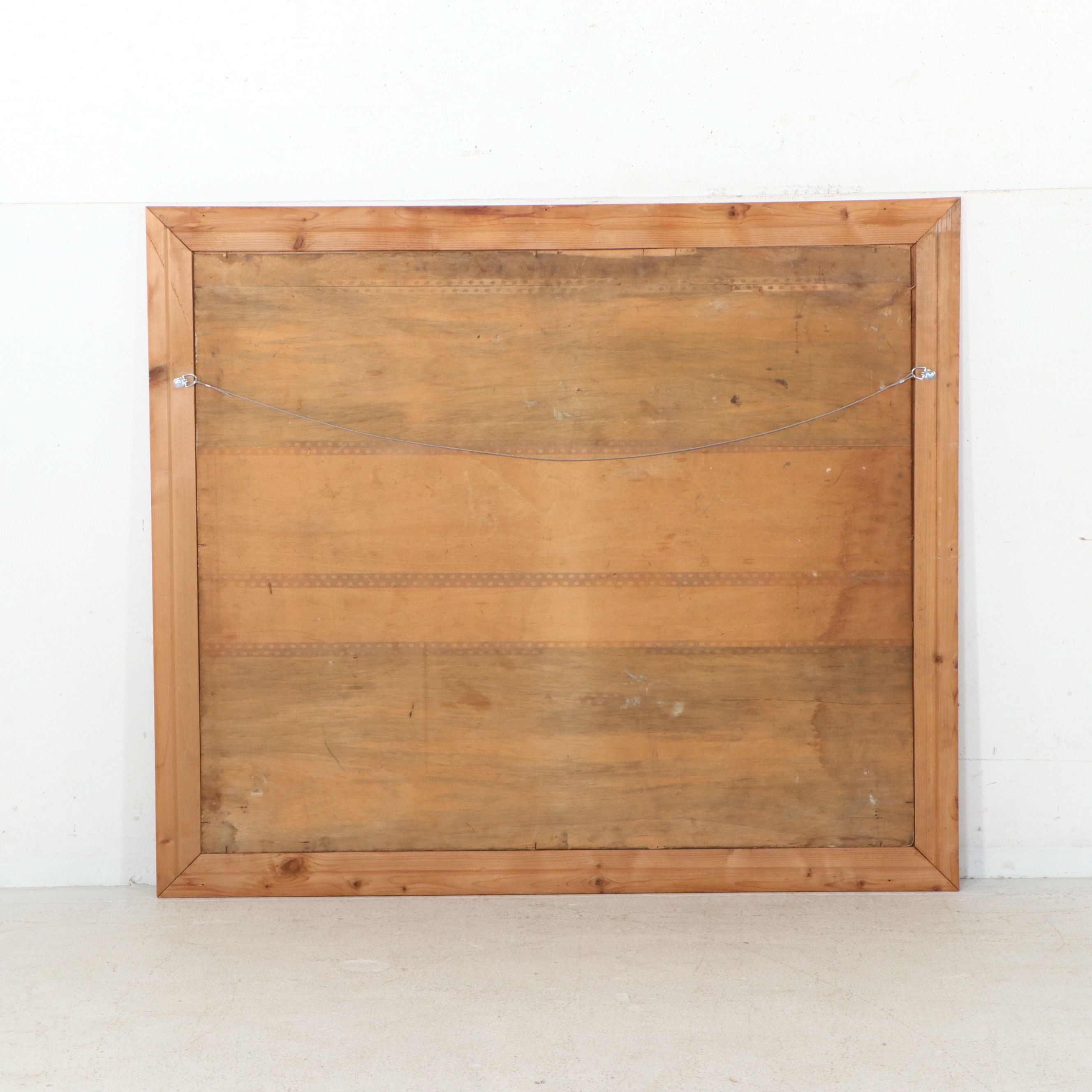 H. W. Vanderwall Folk Carved Art Wood Panel of Steam Engine, Circa 1957