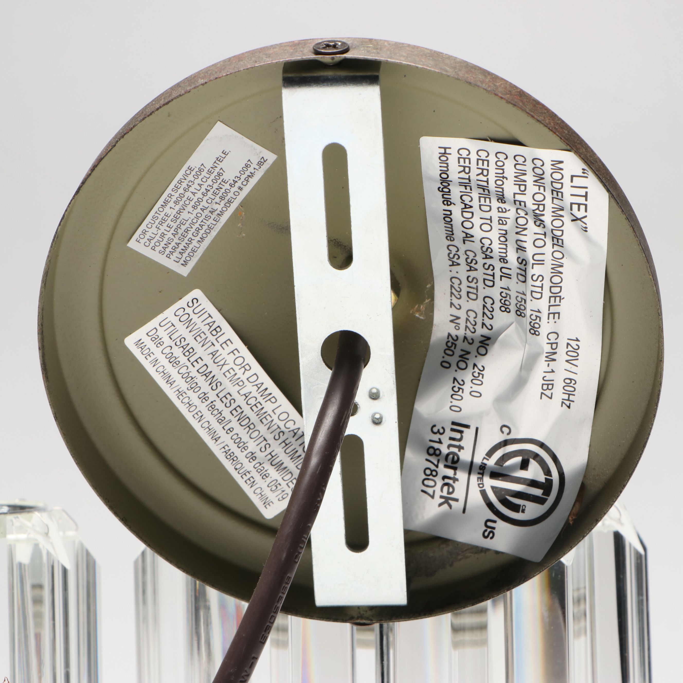 Bronze Finish Crystal Wall Sconce Pair