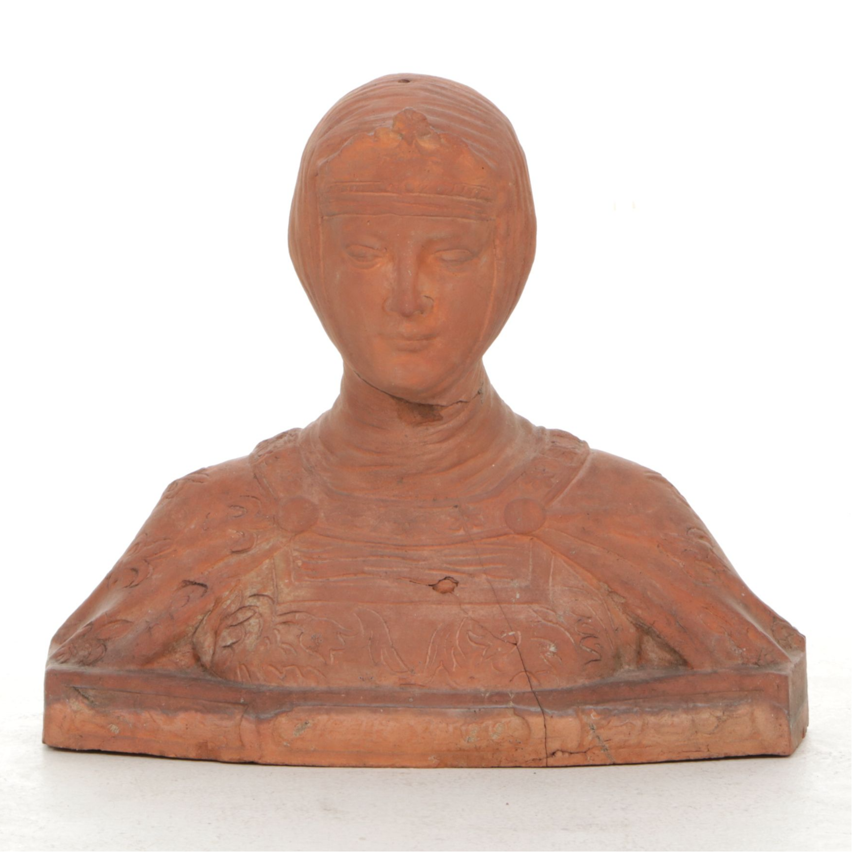 Terracotta Cast Bust "Beatrice"