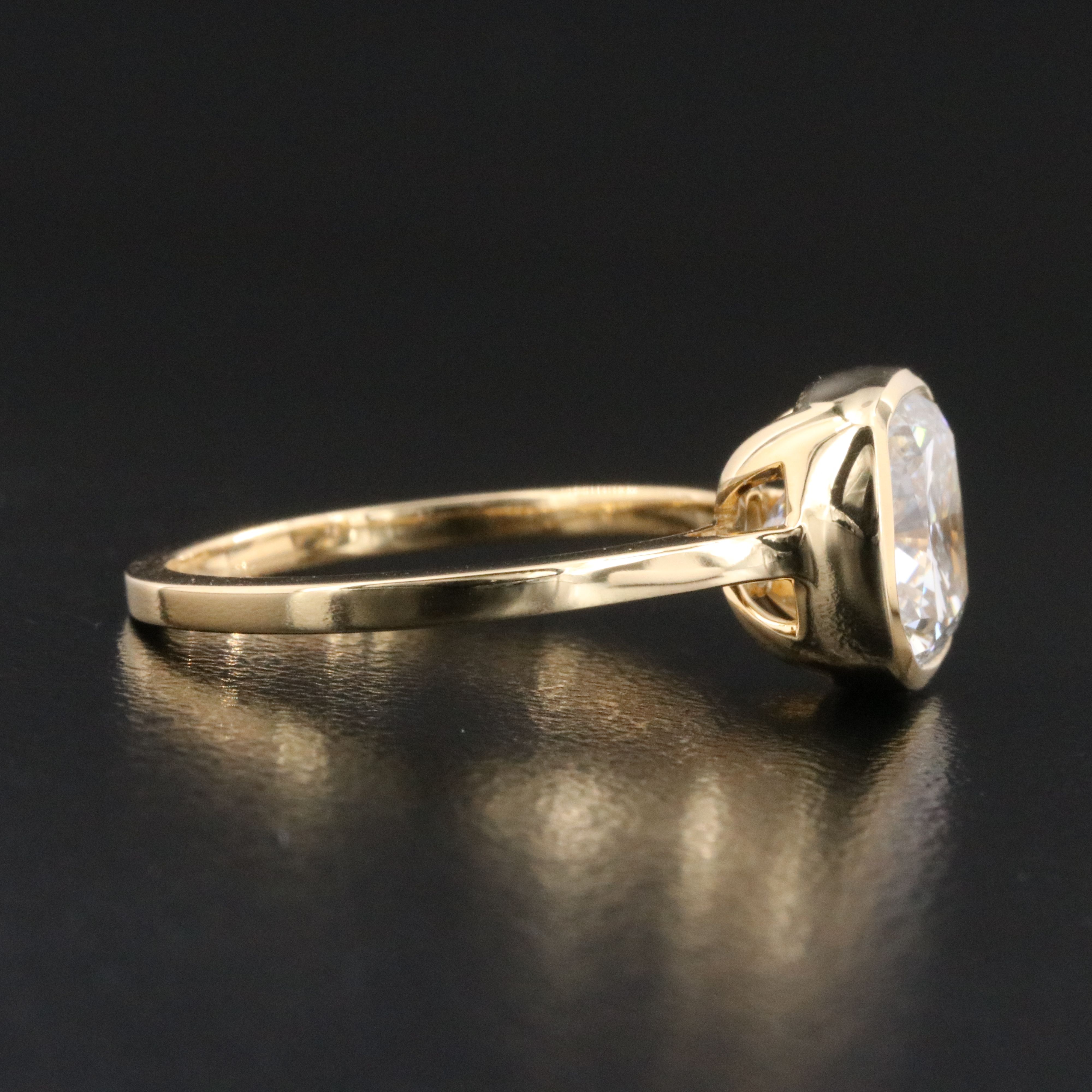 18K 2.96 CT Lab Grown Diamond Solitaire Ring with IGI Report