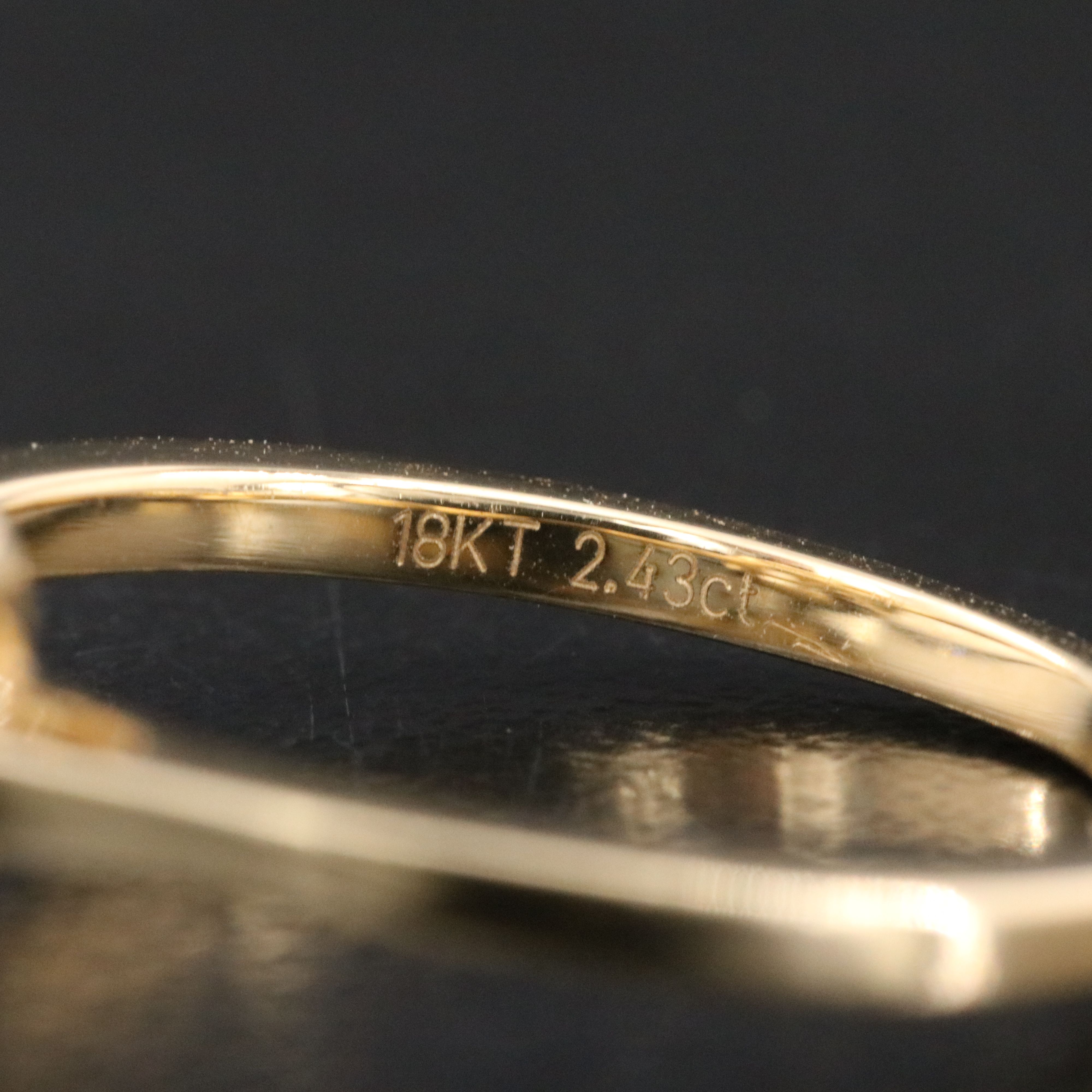 18K 2.96 CT Lab Grown Diamond Solitaire Ring with IGI Report