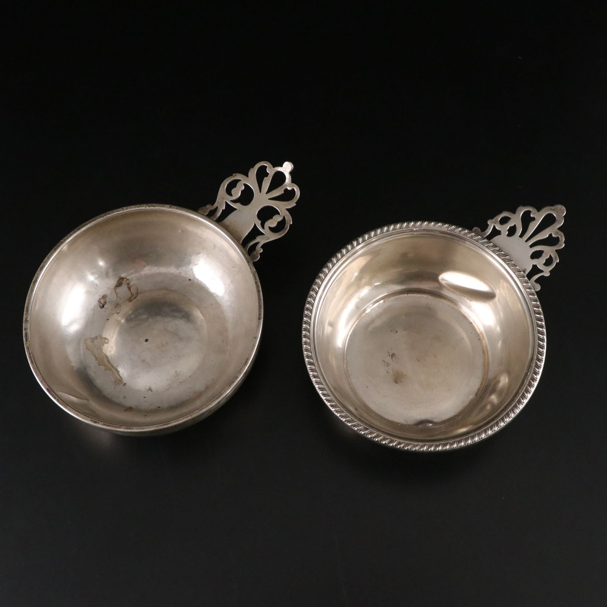 Frank M. Whiting Sterling Silver Porringer Bowl and Golf Tournament Plate