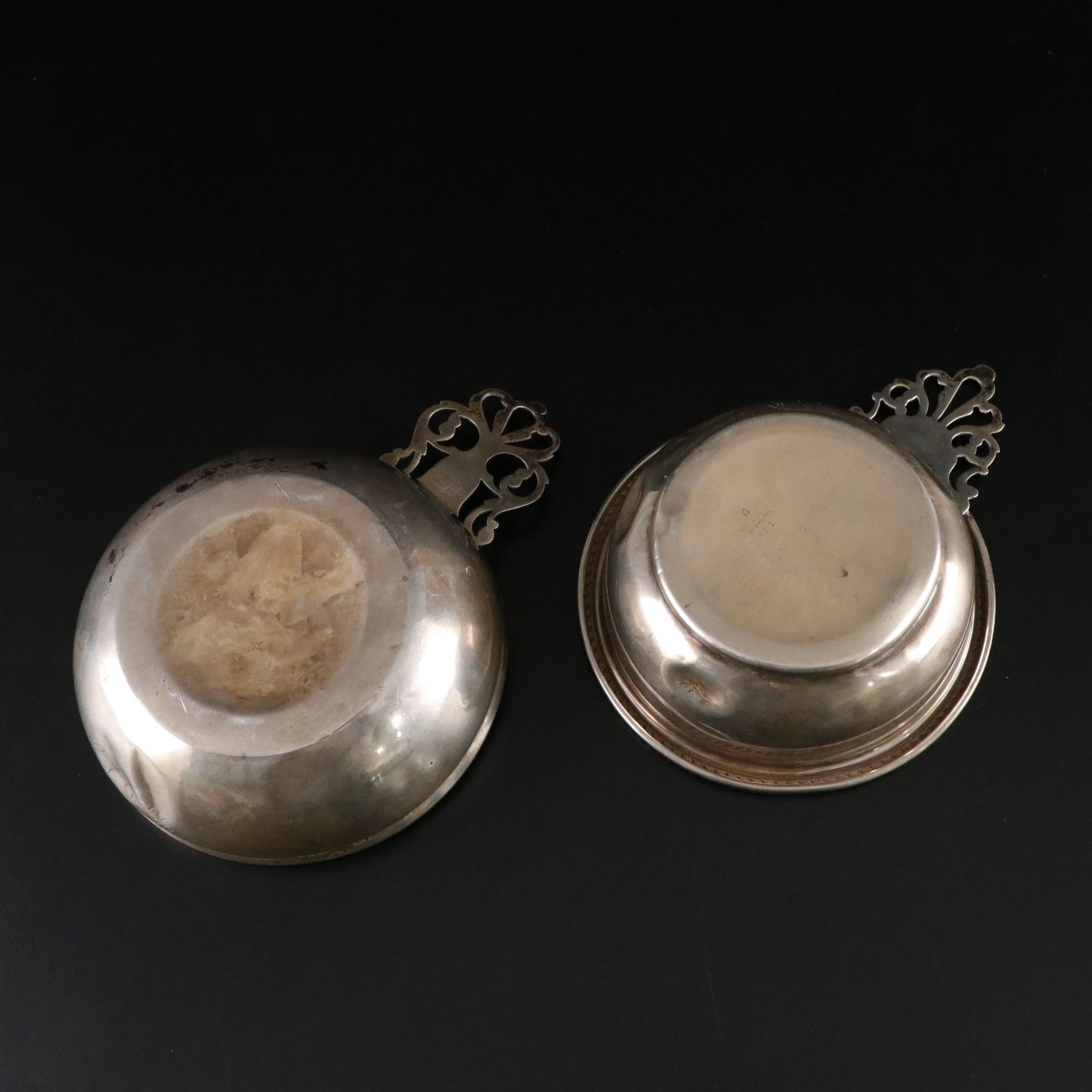 Frank M. Whiting Sterling Silver Porringer Bowl and Golf Tournament Plate