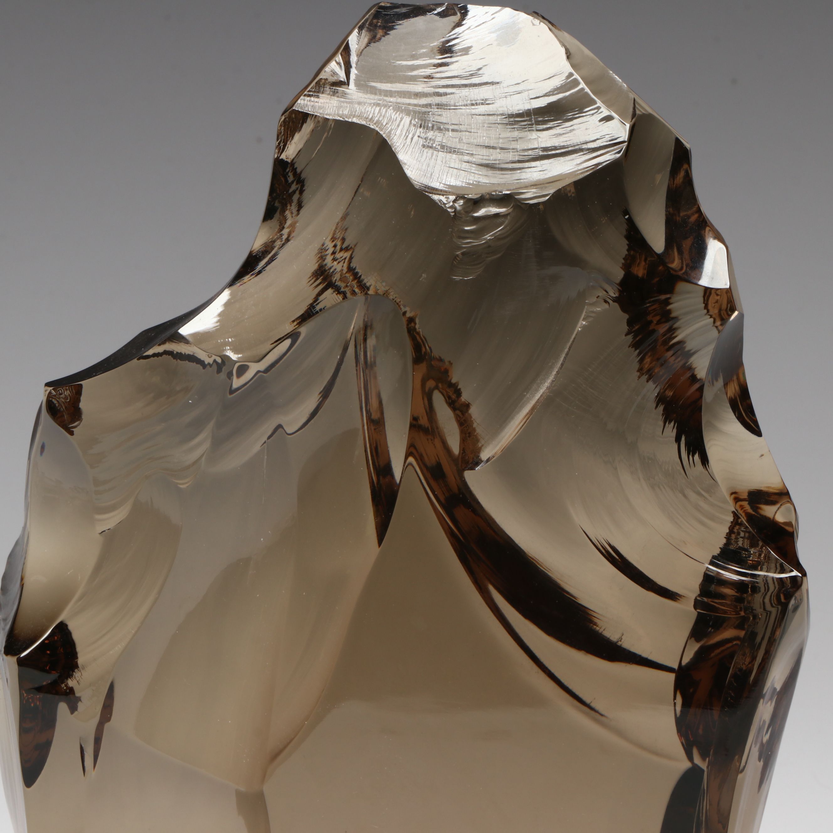 Baccarat French Smoky Crystal Sculpture