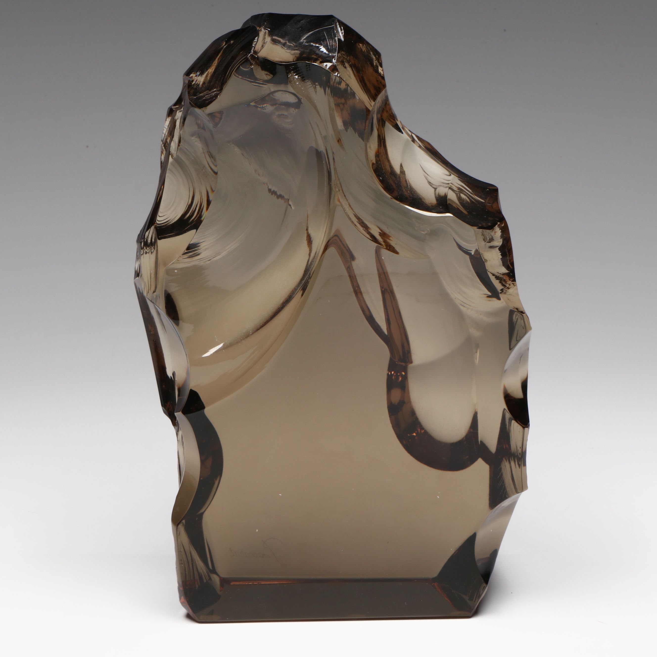 Baccarat French Smoky Crystal Sculpture
