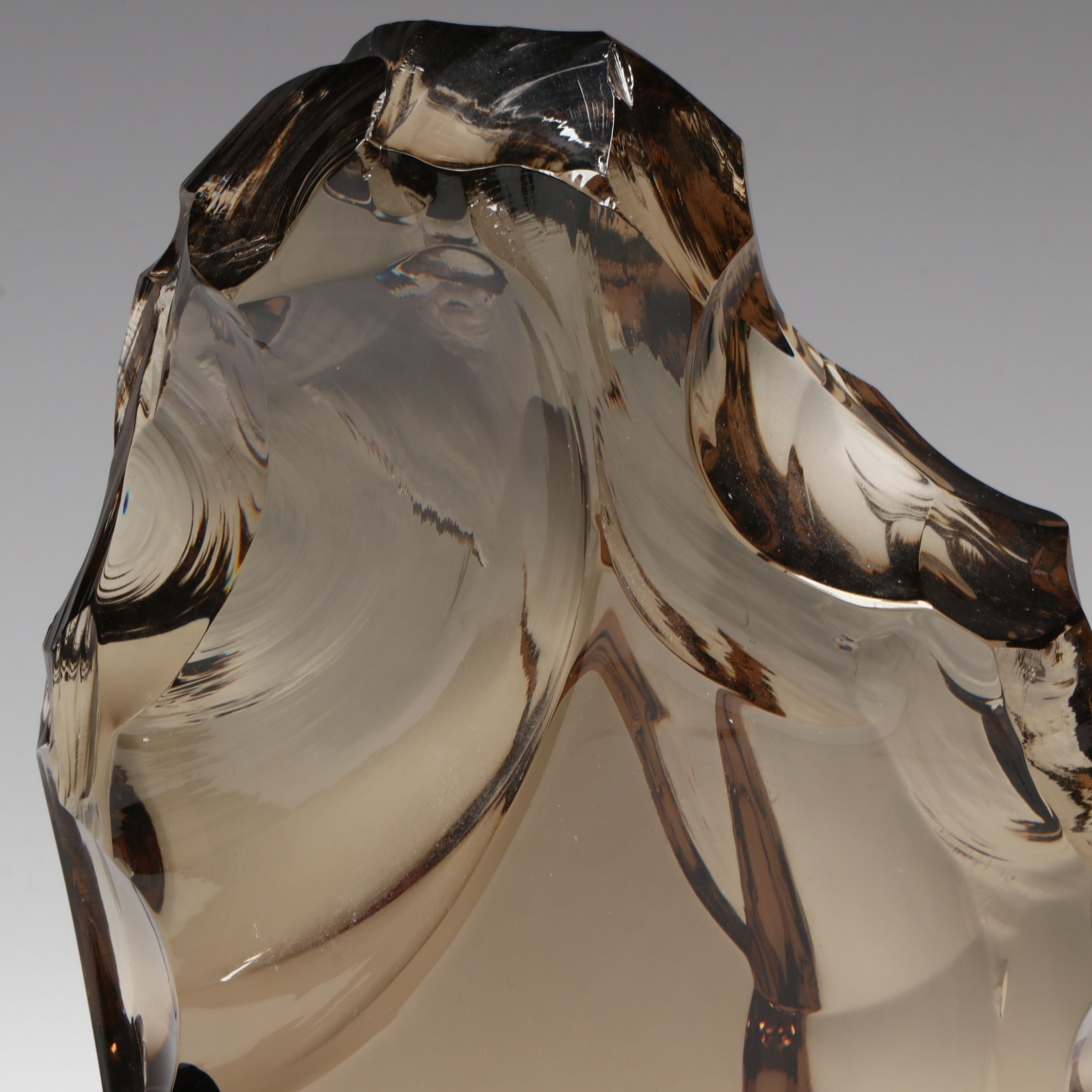 Baccarat French Smoky Crystal Sculpture