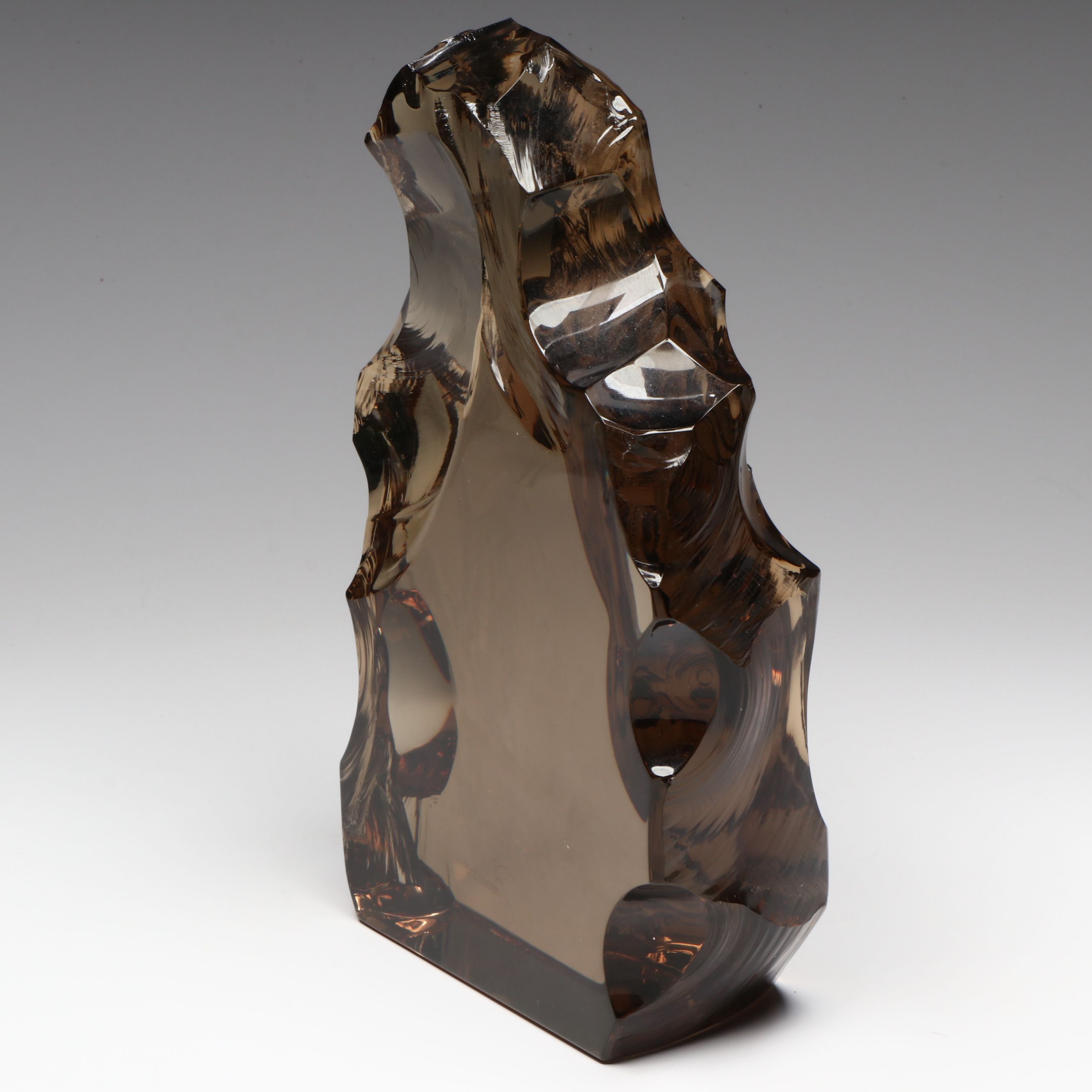 Baccarat French Smoky Crystal Sculpture