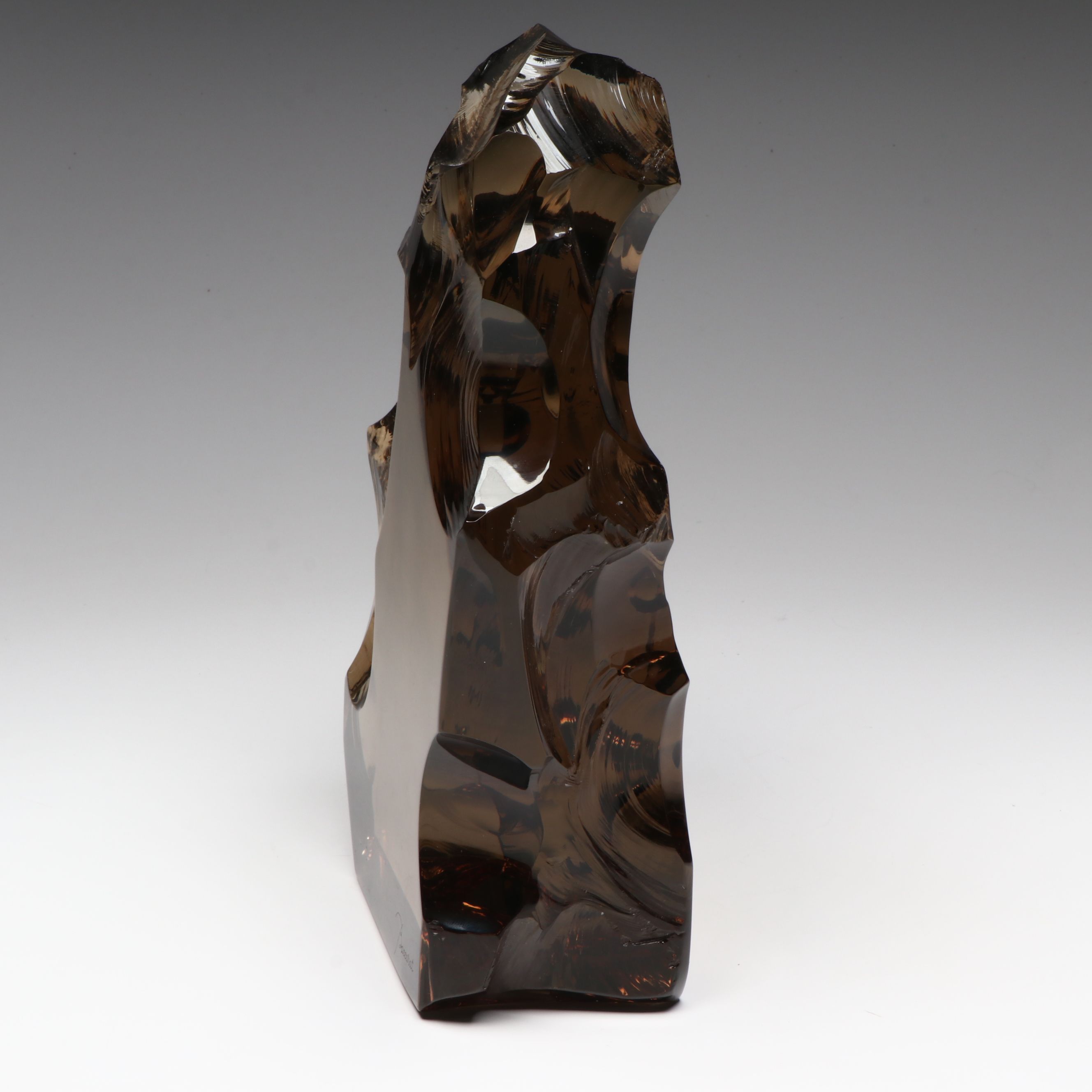 Baccarat French Smoky Crystal Sculpture