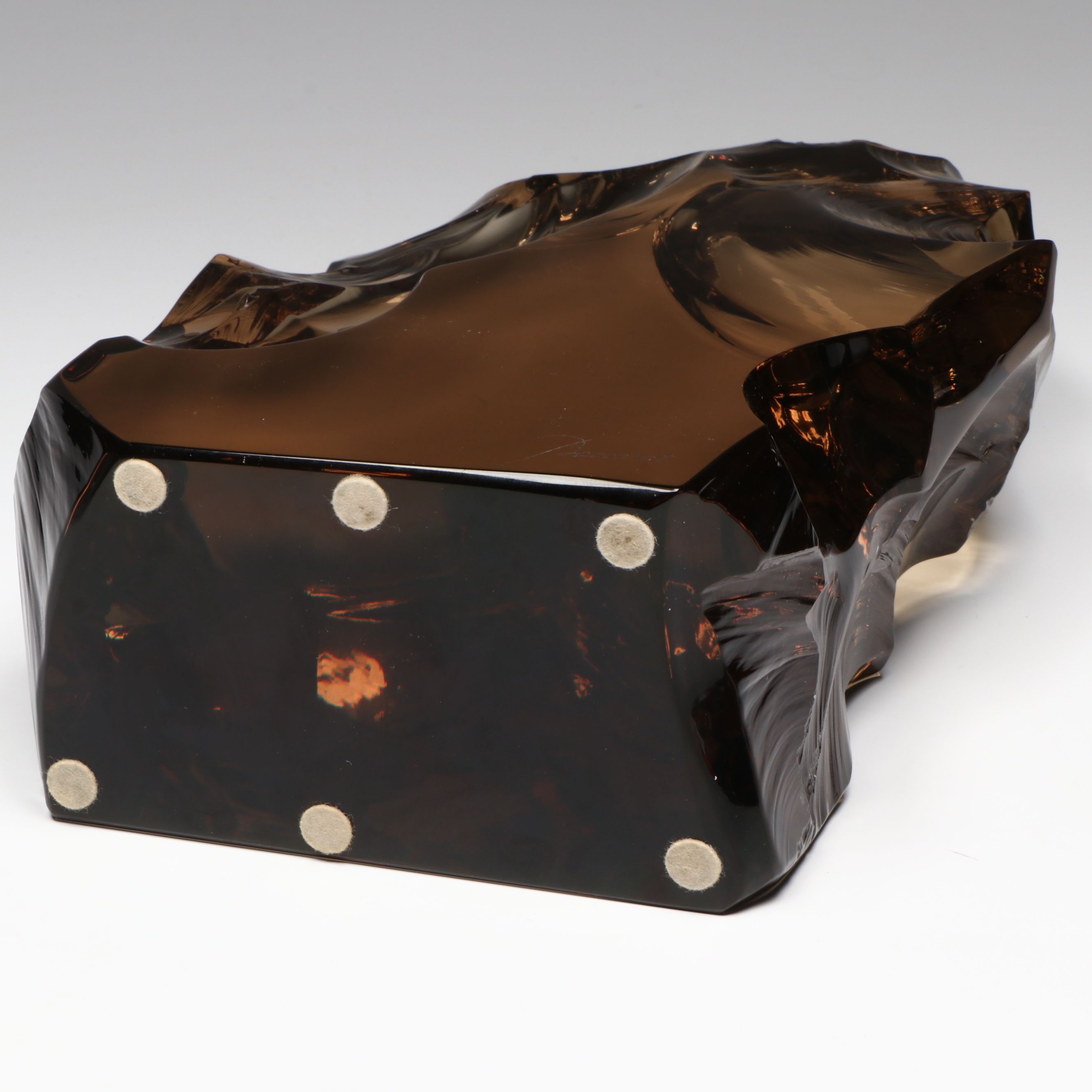 Baccarat French Smoky Crystal Sculpture