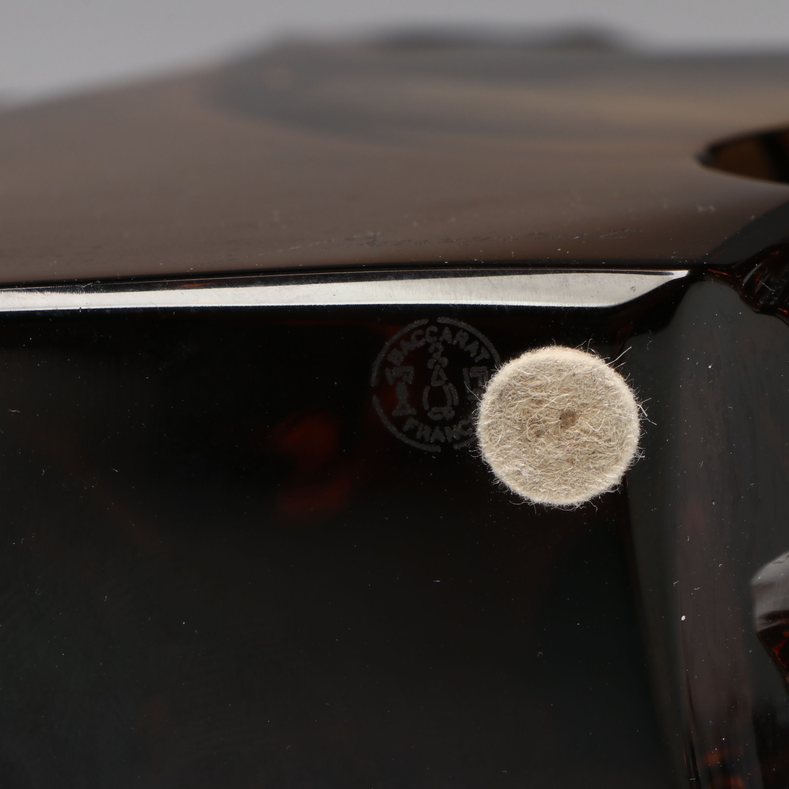 Baccarat French Smoky Crystal Sculpture