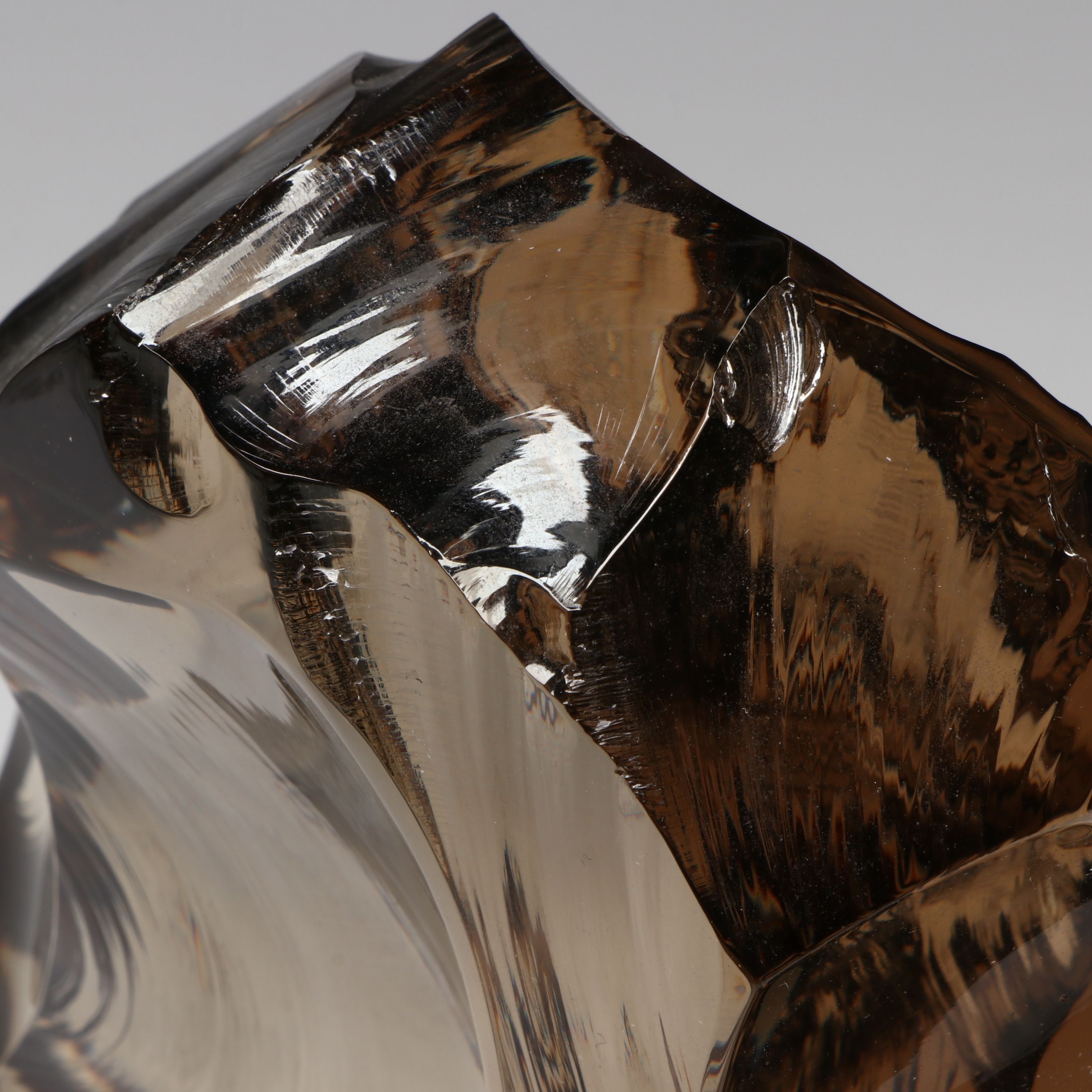 Baccarat French Smoky Crystal Sculpture