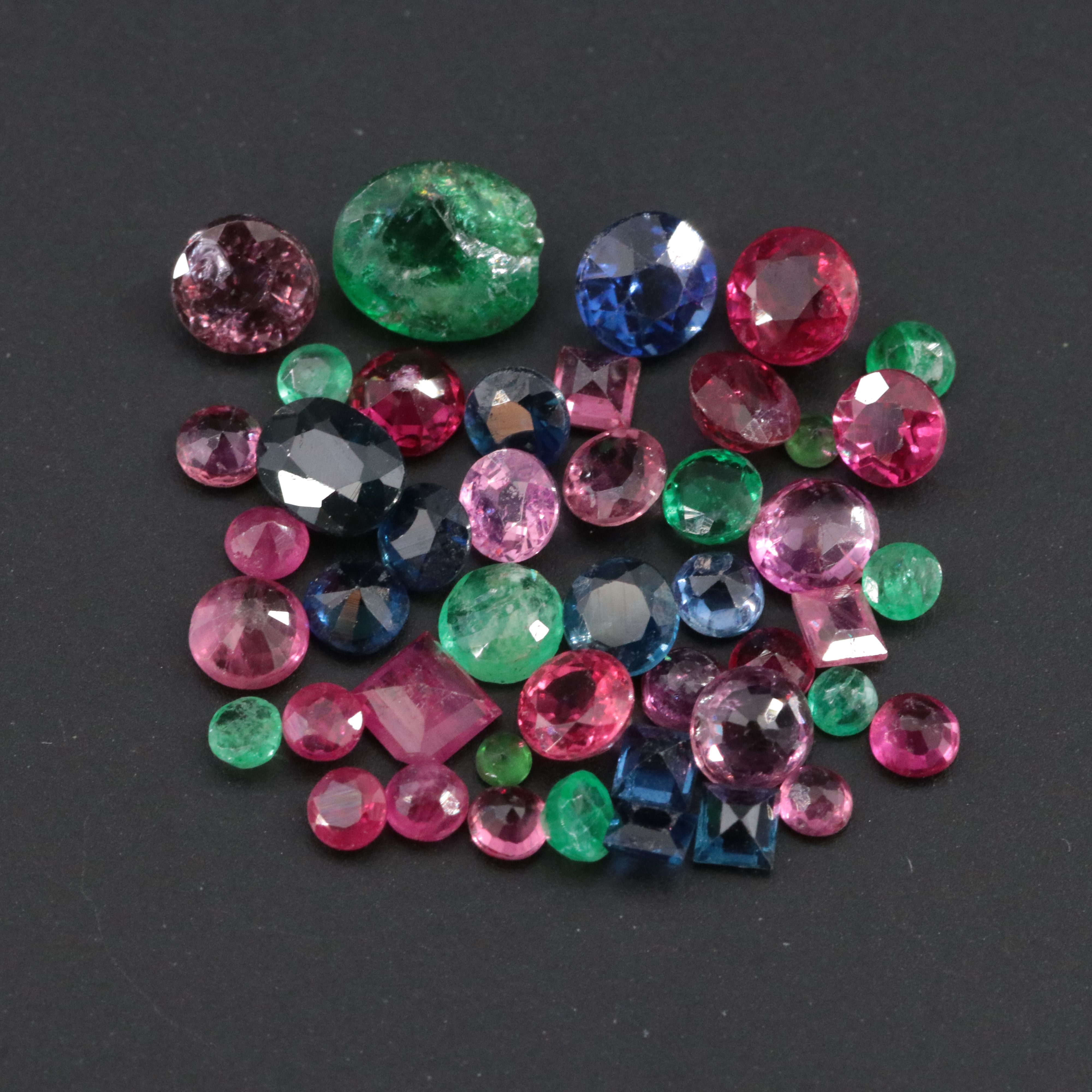 Loose 4.23 CTW Rubies, Sapphires and Emeralds