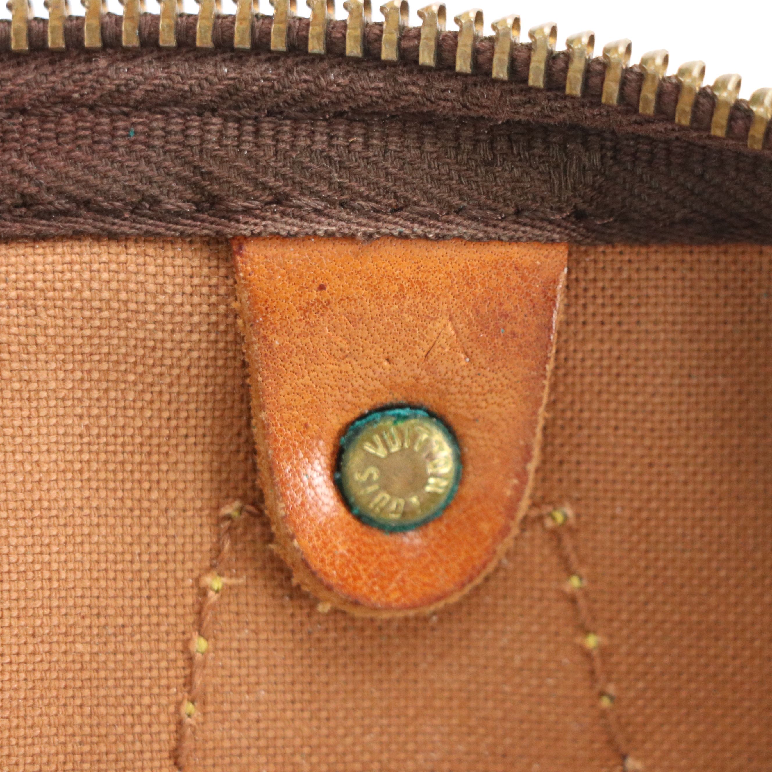 Louis Vuitton Vintage Speedy 30 Bag in Monogram Canvas and Leather