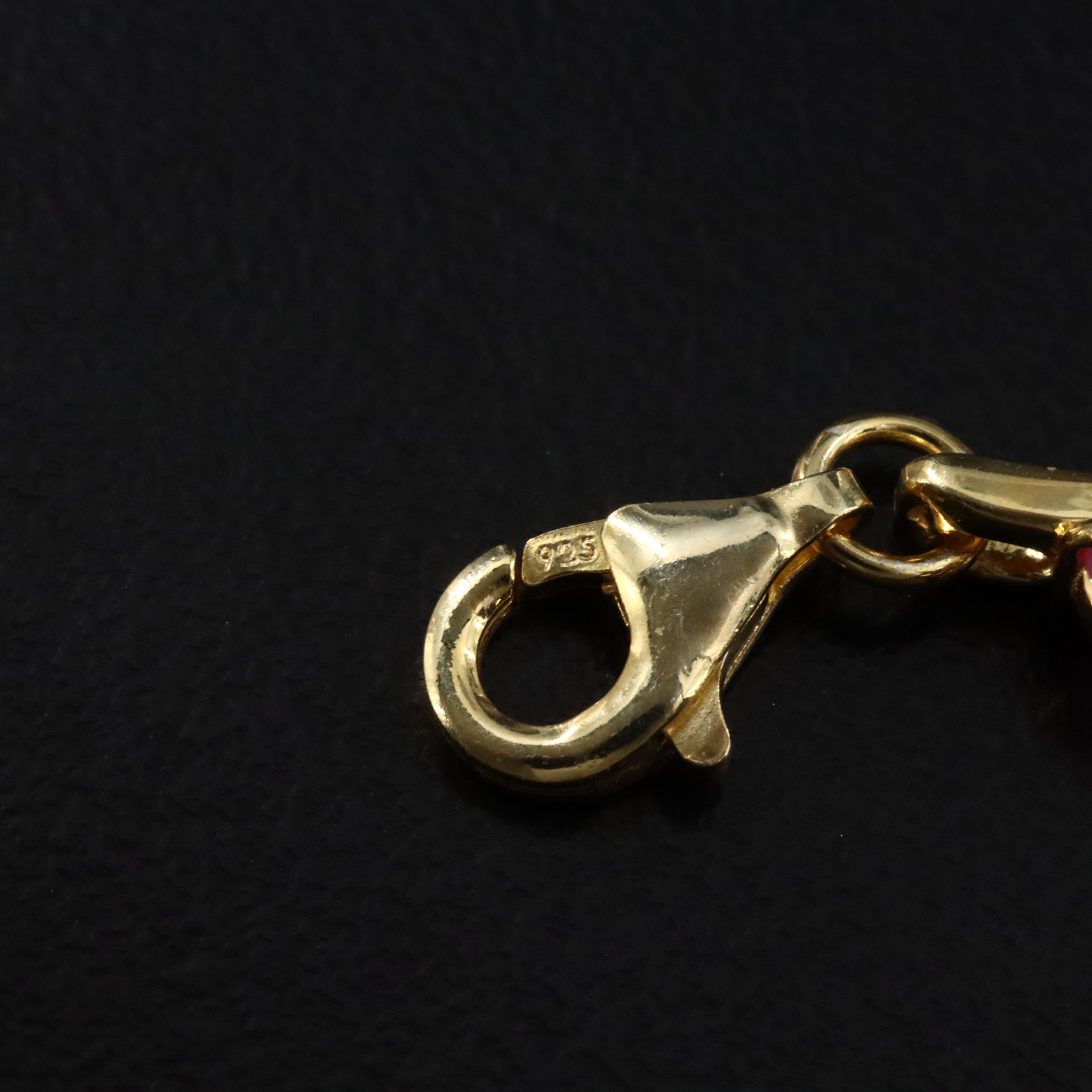 Sterling Emerald and Ruby Vine Bracelet