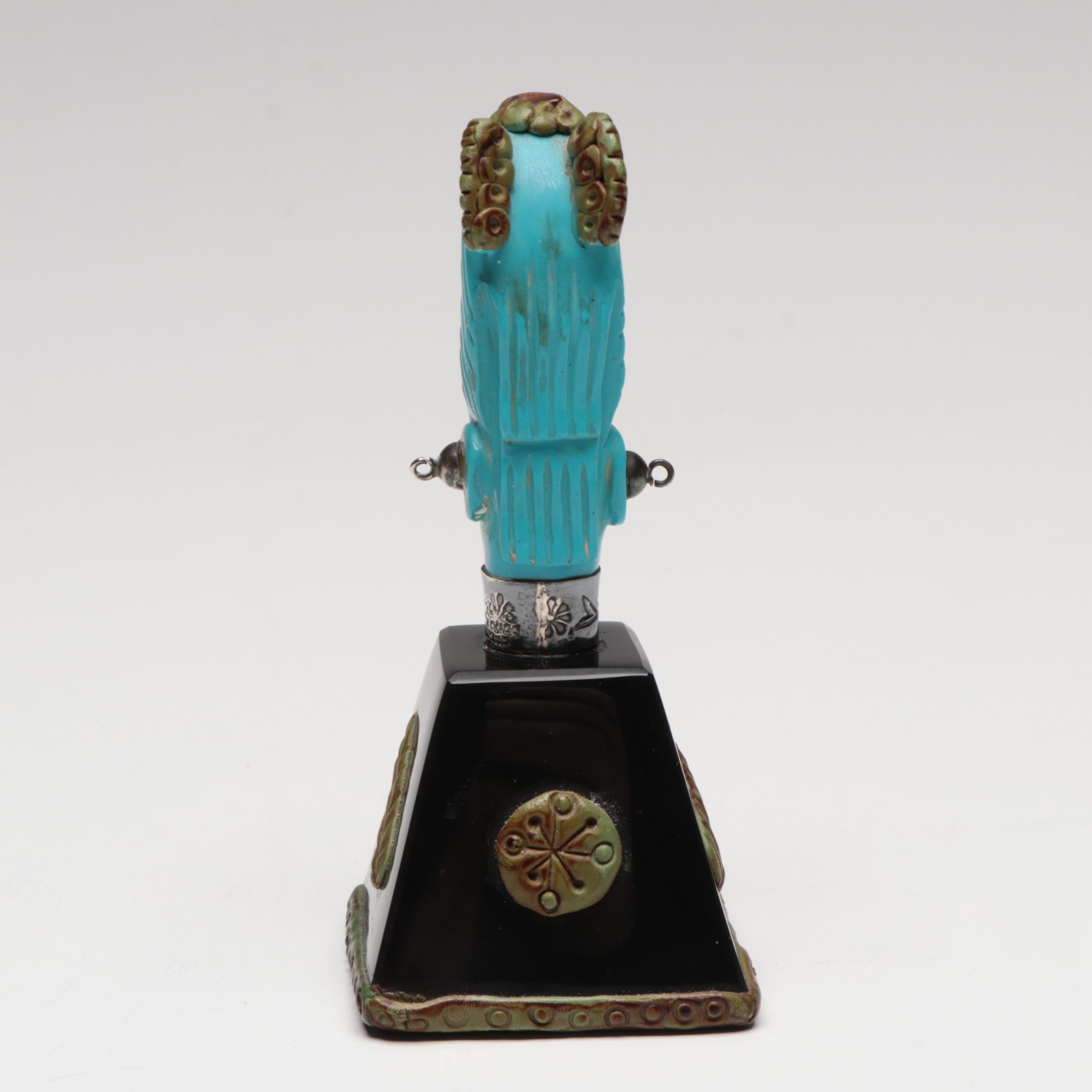 Mexican Bust with Sterling Neck Band, Mochica Medicine Man Figure and More