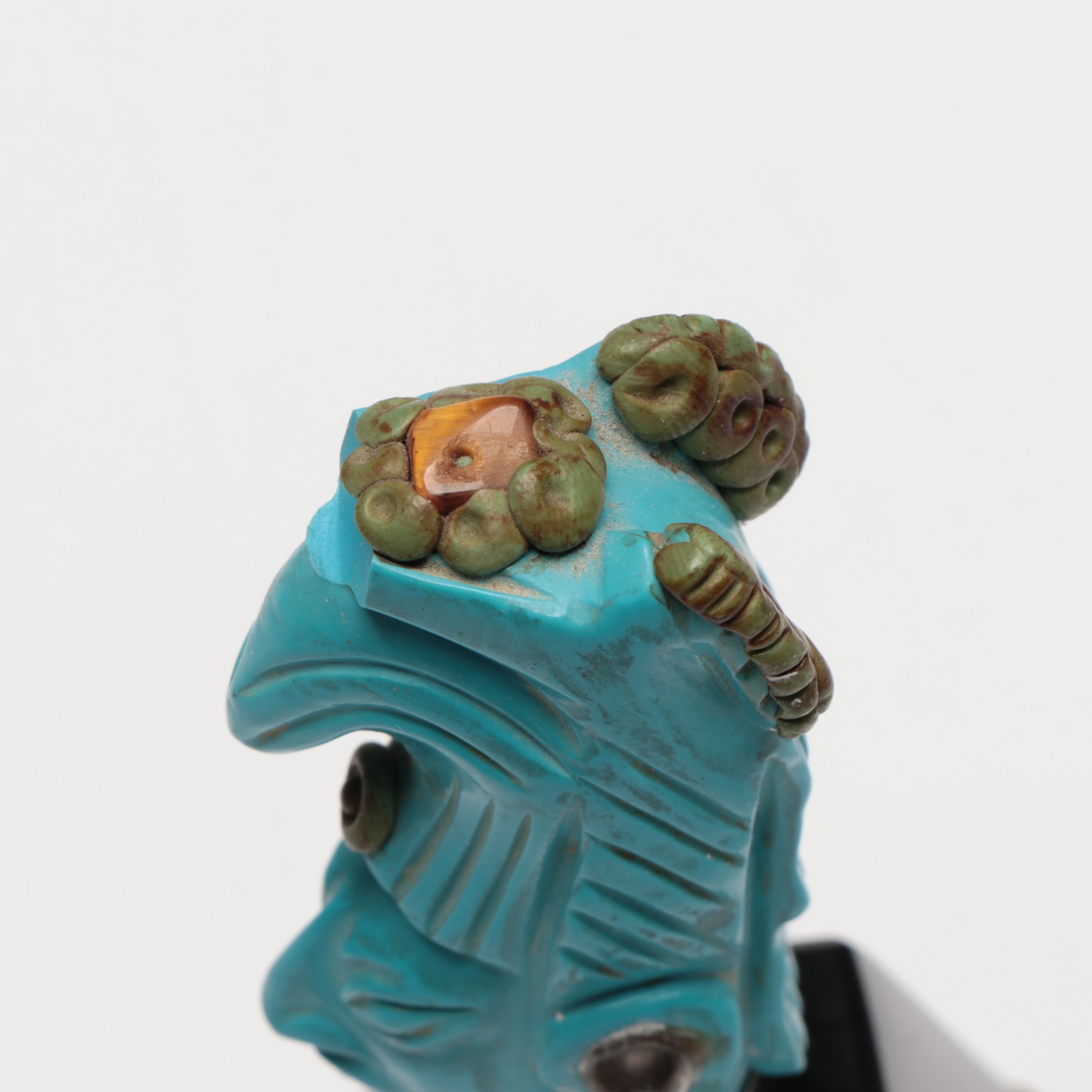 Mexican Bust with Sterling Neck Band, Mochica Medicine Man Figure and More