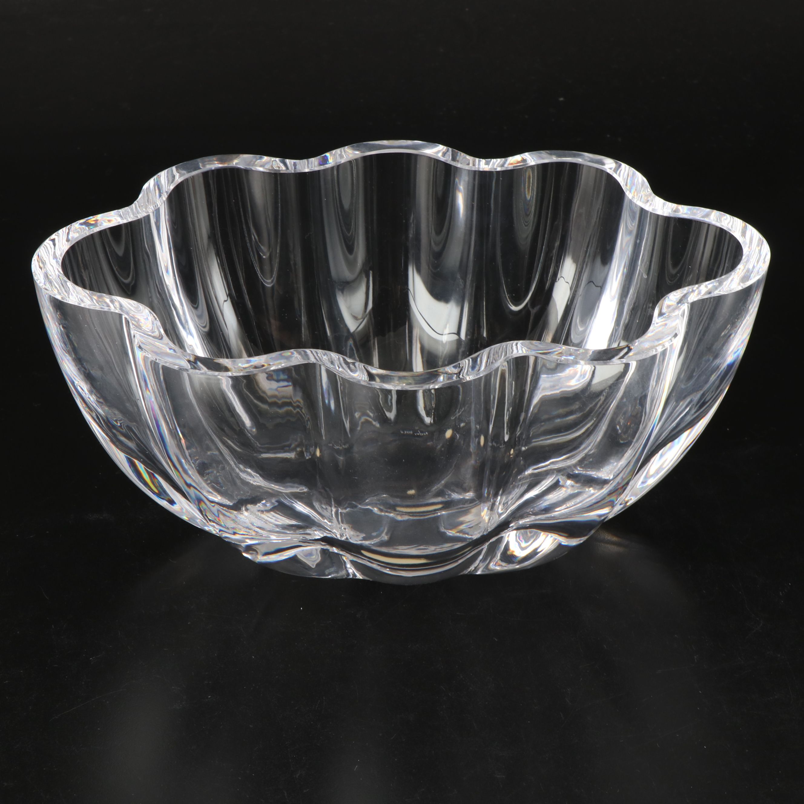 Orrefors "Raspberry" and More Crystal Bowls