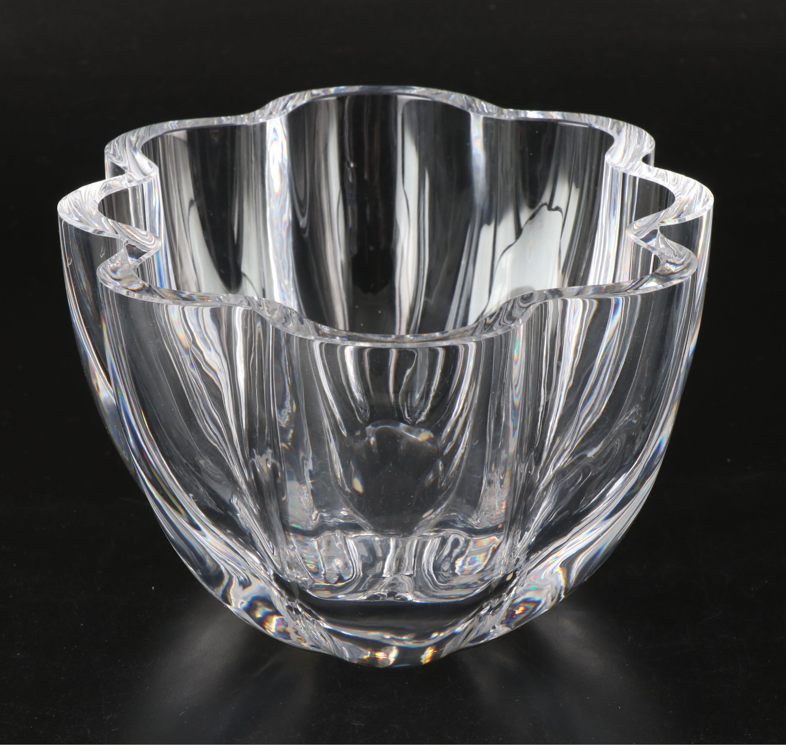 Orrefors "Raspberry" and More Crystal Bowls